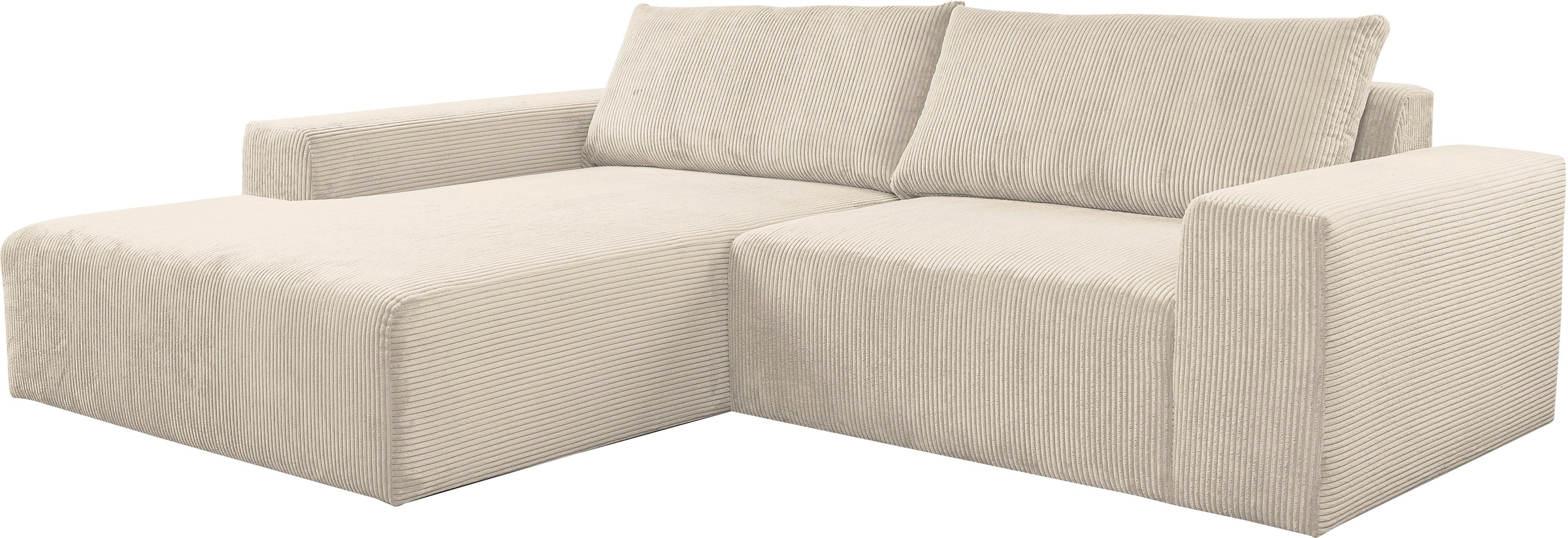 WERK2 Ecksofa »Rio, elegant und bequem, Breite 262cm, L-Form«, Puristisches Design mit maximalem Komfort