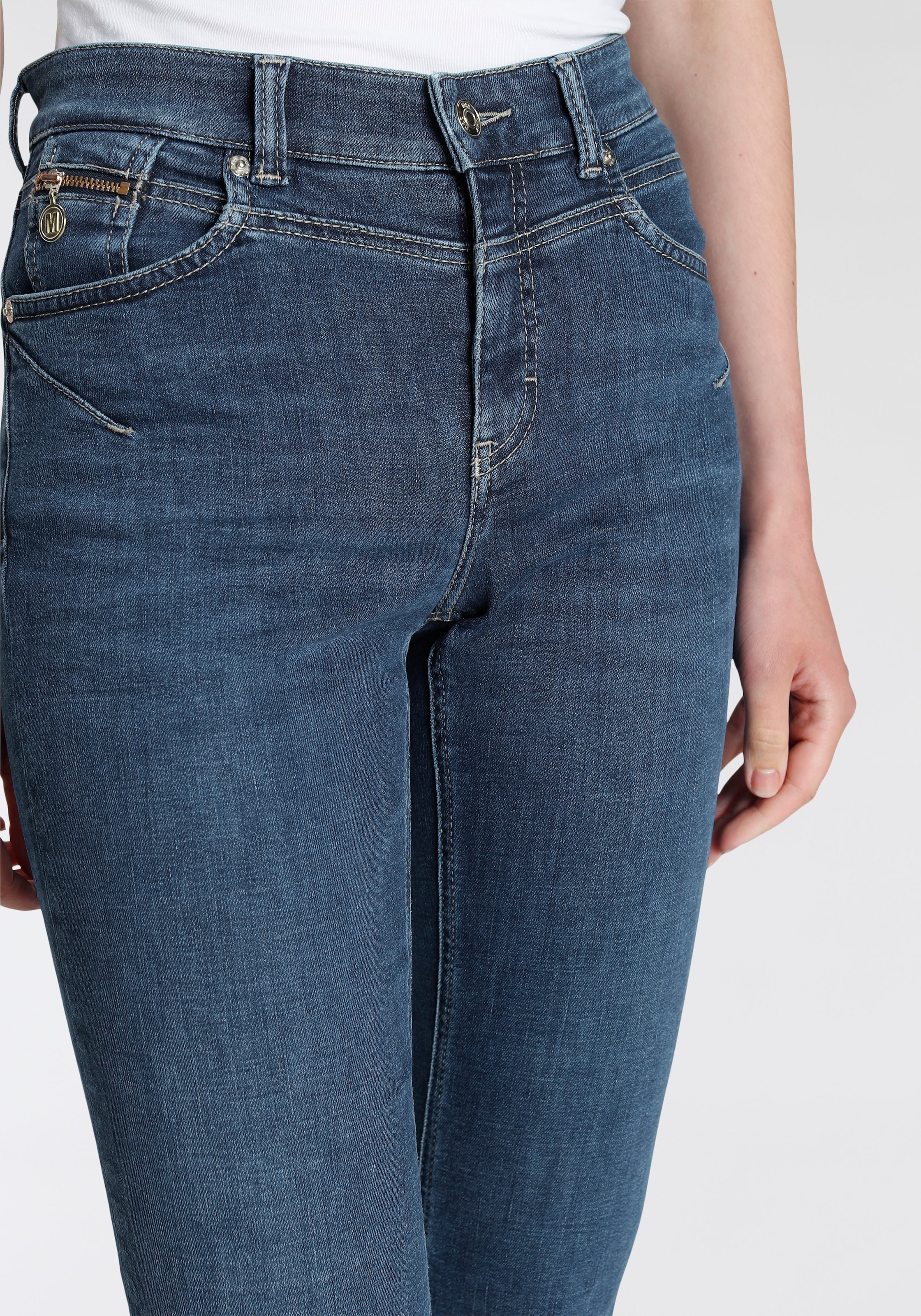 MAC Slim-fit-Jeans »Rich-Slim«, Robuste strukturierte Denimqualität