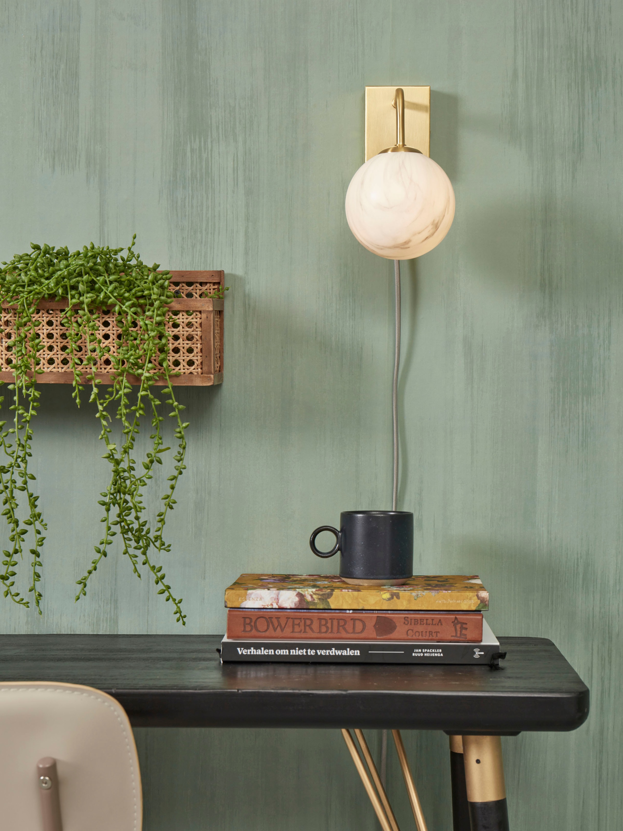 it's About RoMi Wandleuchte »CARRARA«, 1 flammig, Leuchtmittel G9 | LED wechselbar, Marmor Look