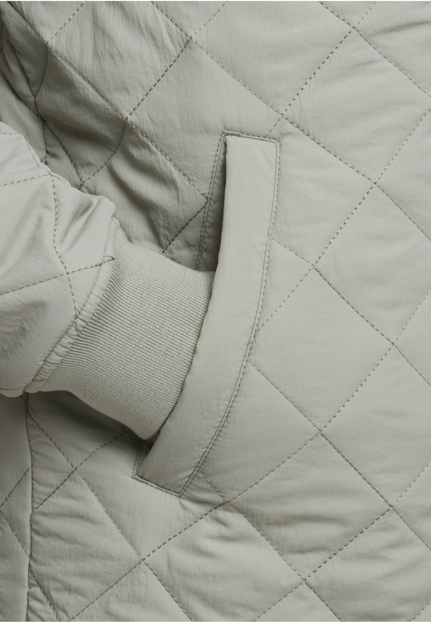 URBAN CLASSICS Allwetterjacke »Urban Classics Quilted Overshirt« 1 Stk. tlg. ohne Kapuze