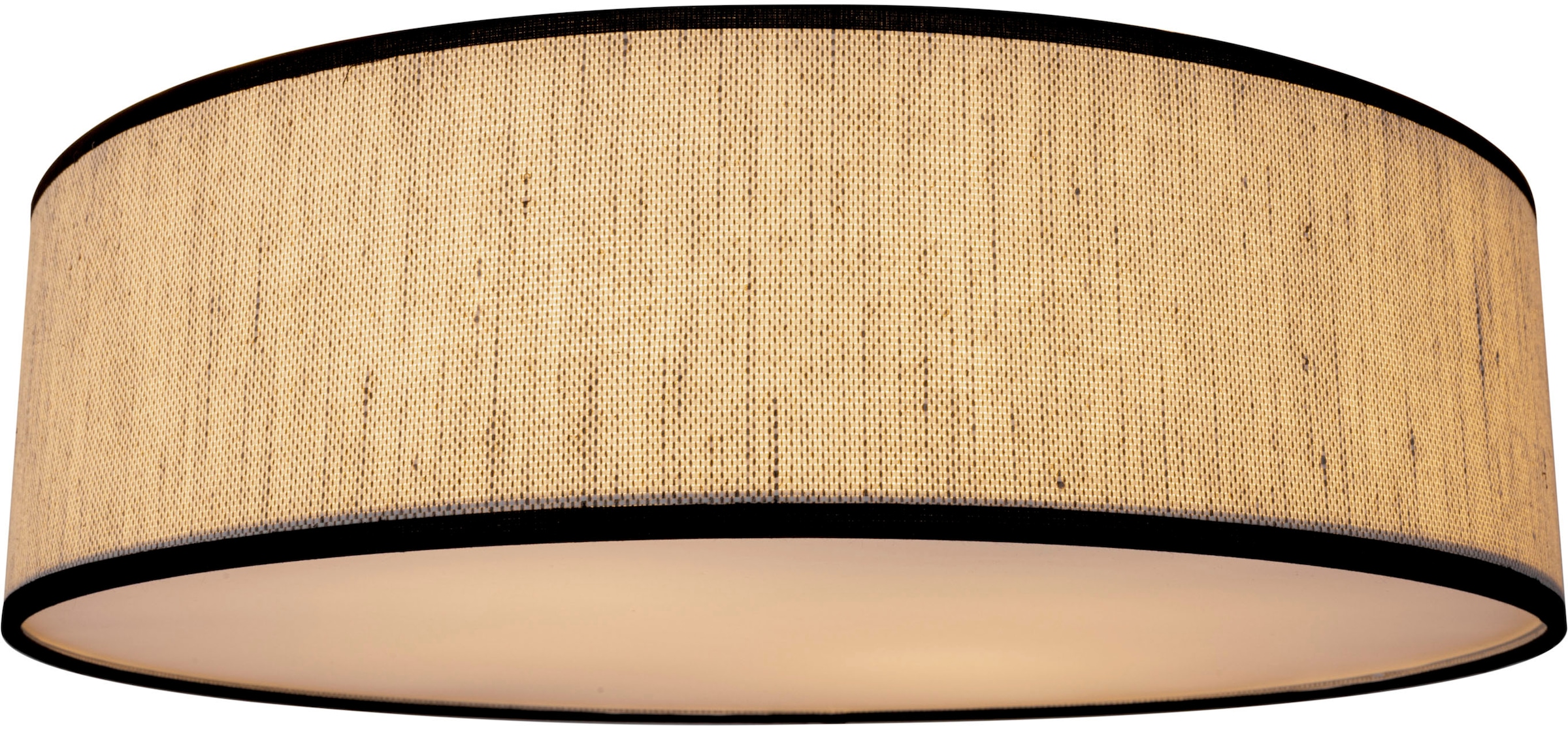 andas Deckenleuchte »Virrat«, 4 flammig, Leuchtmittel E27 | Leuchtmittel wechselbar, Deckenlampe mit Leinenschirm, im zeitlosen Design, Made in Europe