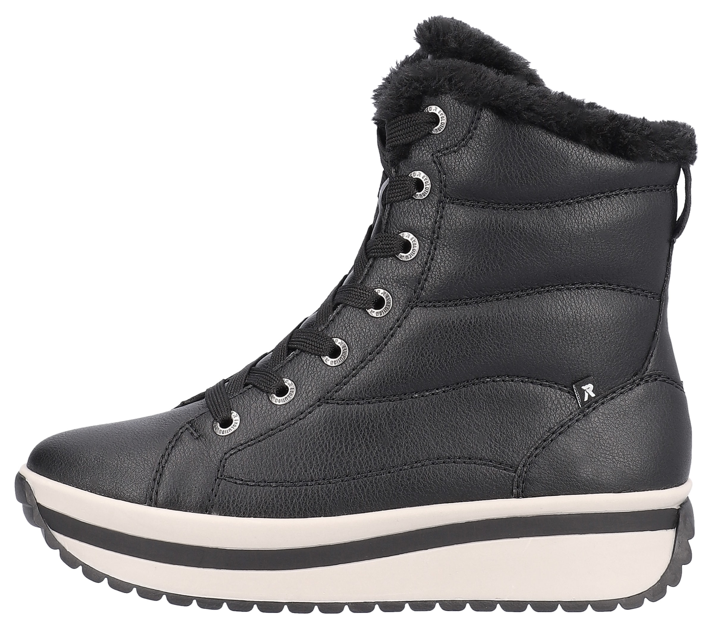 Rieker EVOLUTION Winterboots, Schnürboots, Stiefelette mit praktischem Innenreißverschluss