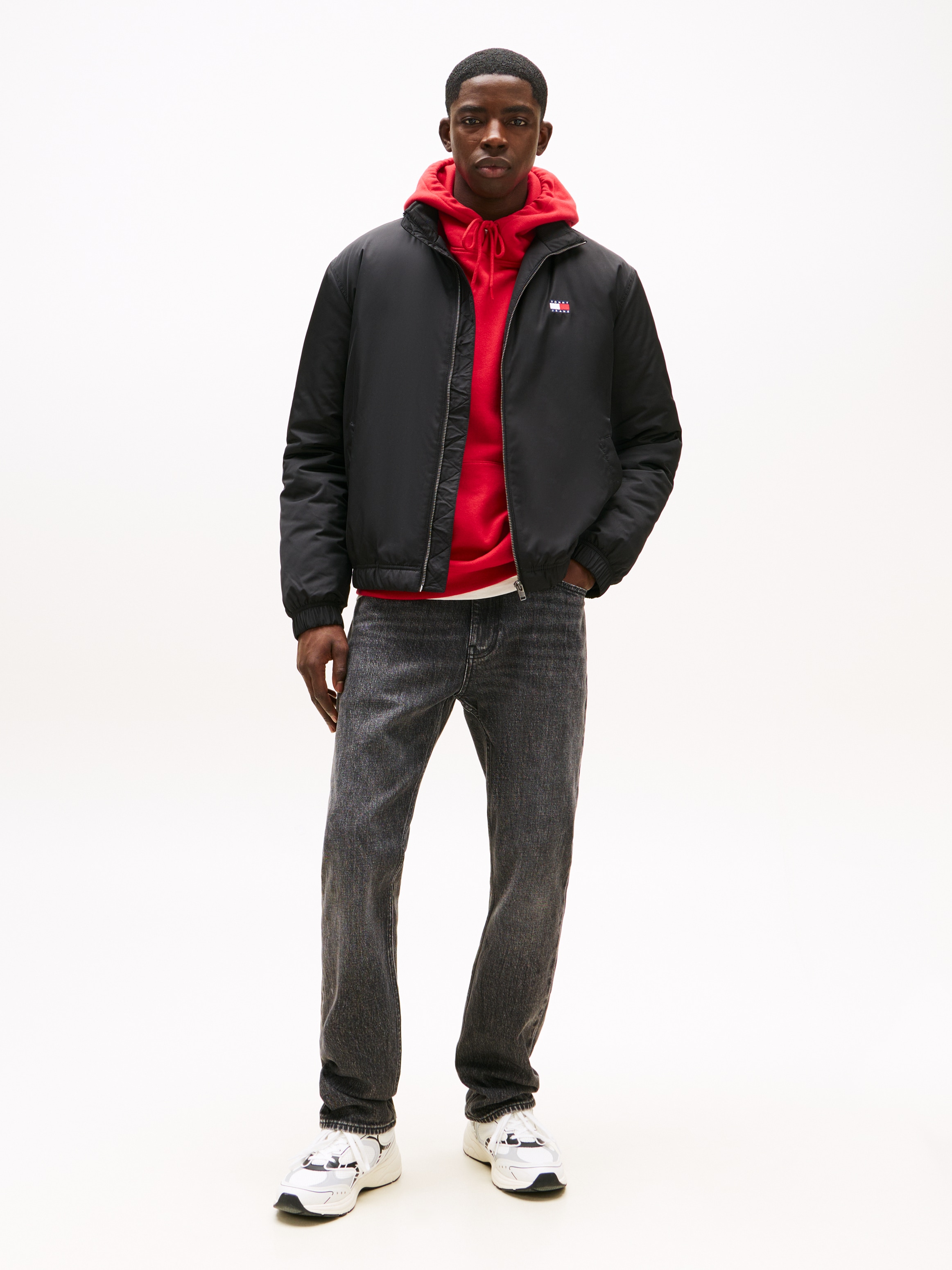Tommy Jeans Blouson »TJM ESSENTIAL PADDED JACKET EXT«, glänzend, Stretchbündchen, Stehkragen
