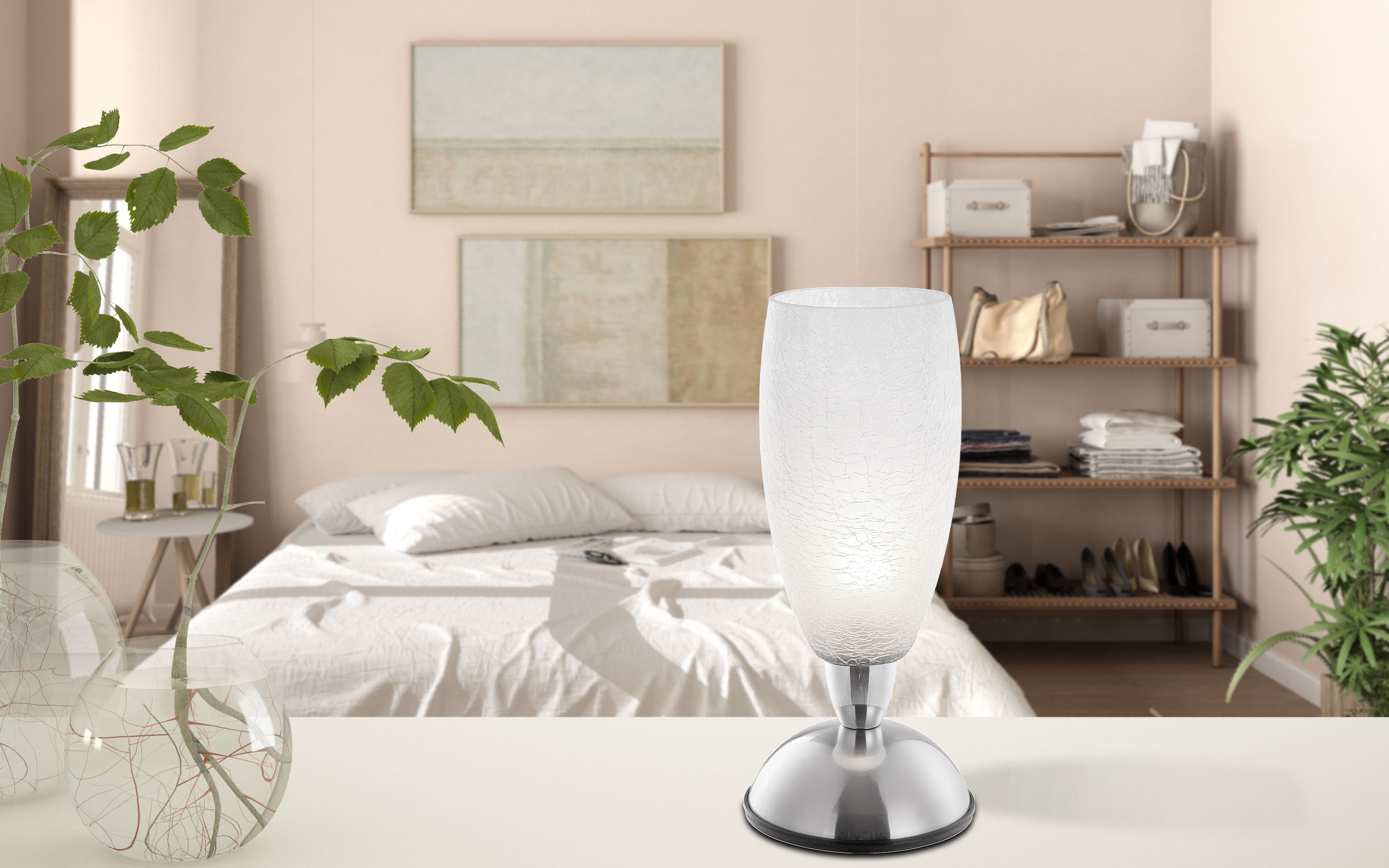 GLOBO LIGHTING Tischleuchte »AURIGA« E14 1 Stk. Tischlampe Nachttischlampe günstig online kaufen