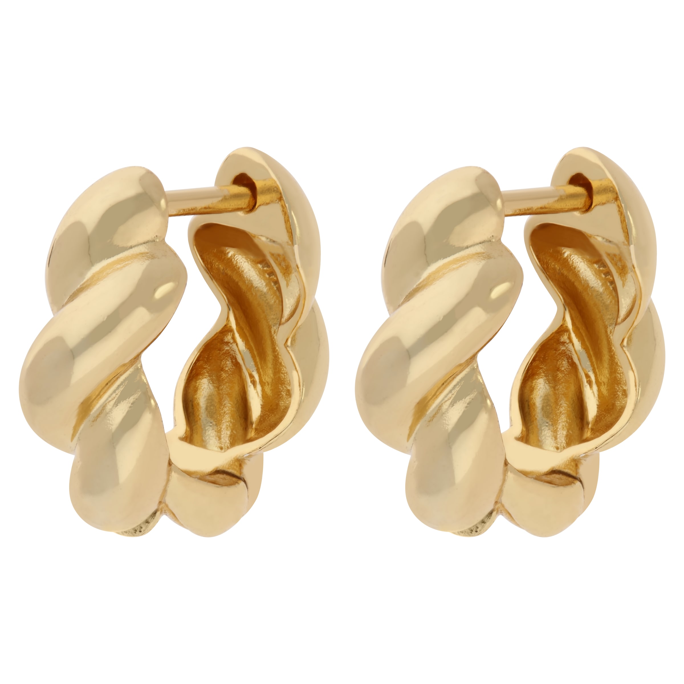 Firetti Paar Creolen »Schmuck Geschenk Silber 925 Ohrschmuck Ohrringe gedrehte Optik«