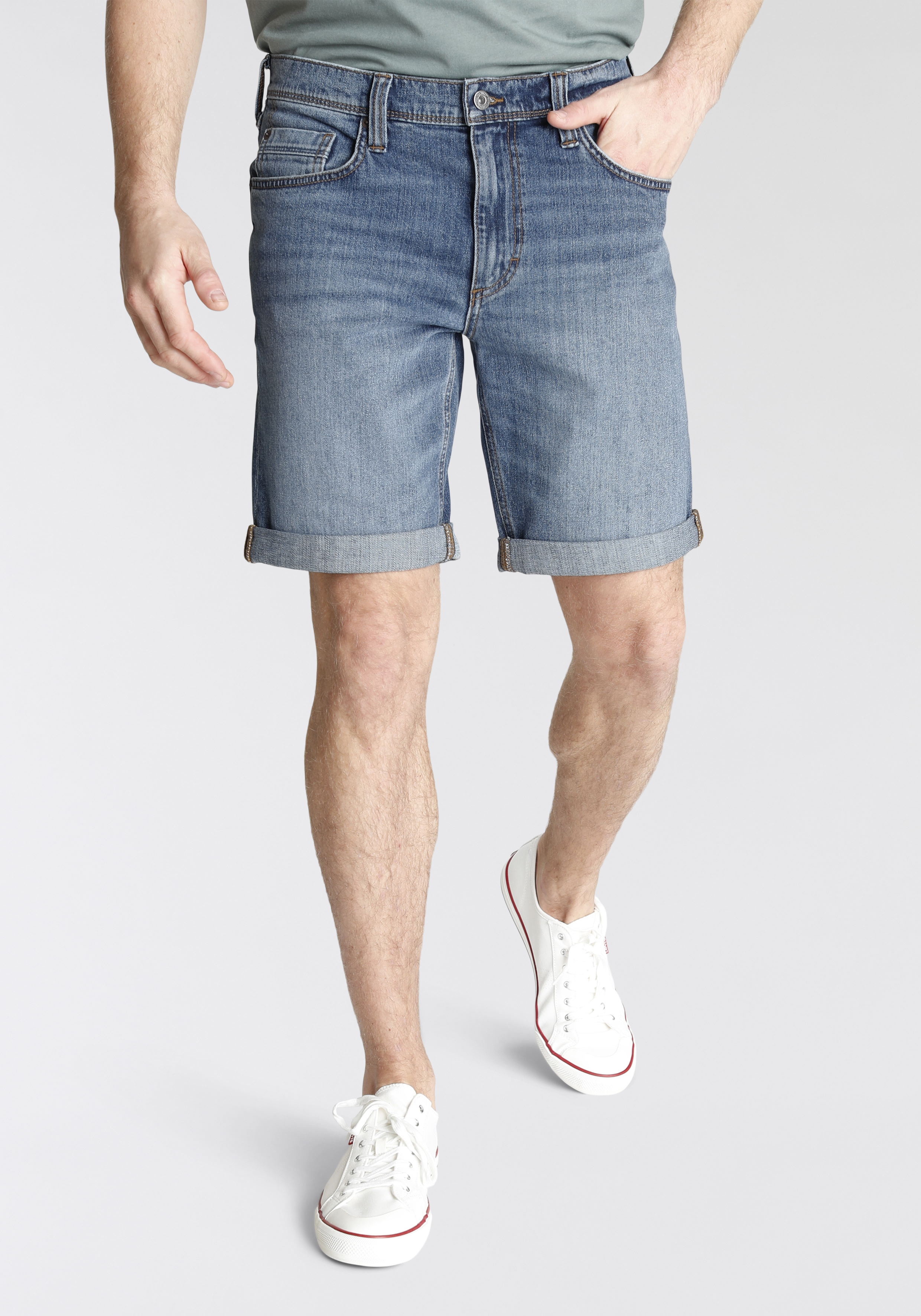 Jeansshorts »Washington«, krempelbar, mit leichter Waschung