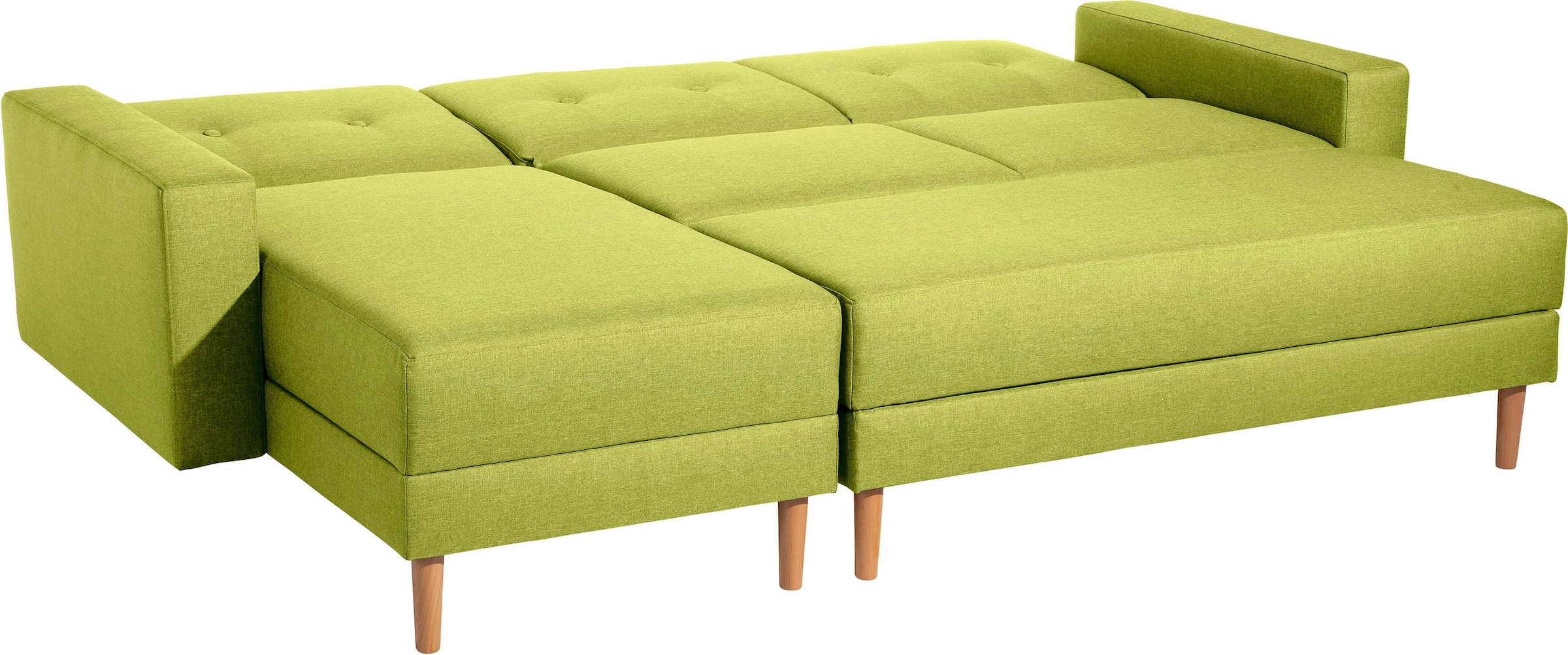 Max Winzer® Ecksofa »Just Chill«, Schlafsofa mit Recamiere, Rückenverstellung, inklusive Stauraumhocker