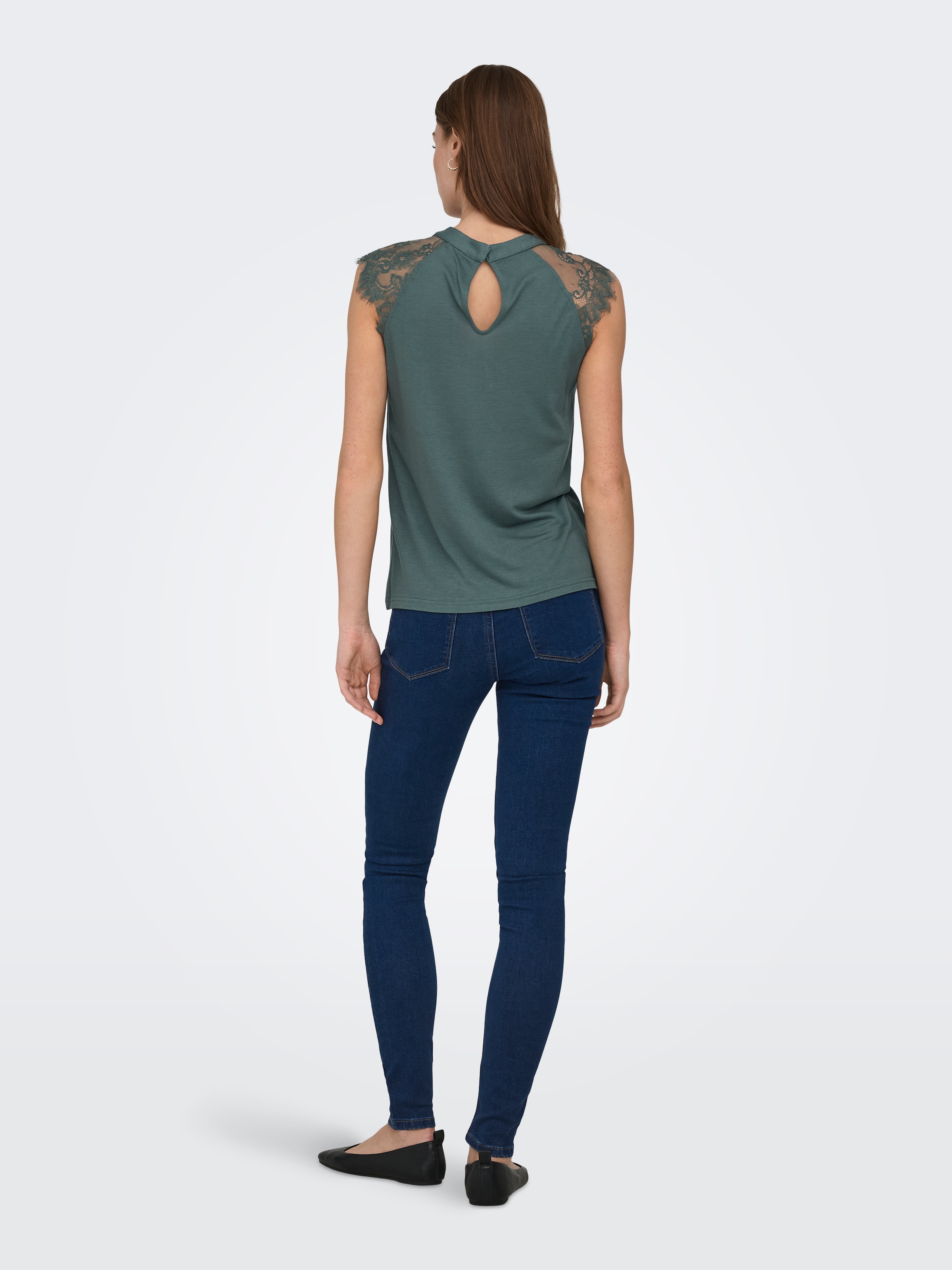 ONLY Kurzarmshirt »ONLNICOLA S/S TOP CS JRS« Viskose, regular fit, Rundhals