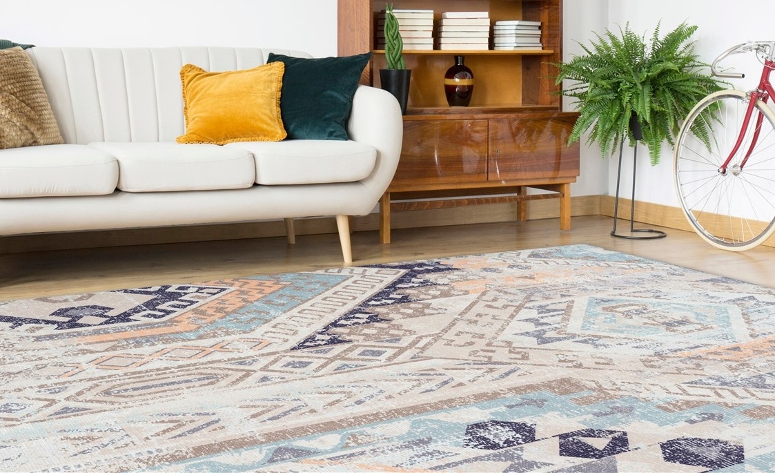 calo-deluxe Teppich »Emin 600«, rechteckig, 10 mm Höhe, reine Baumwolle, Wo günstig online kaufen