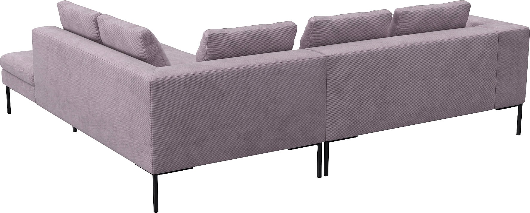 FLEXLUX Ecksofa »Loano, superbequemer Sitzkomfort durch Kaltschaum im Sitz, L-Form«, modernes Sofa, frei im Raum stellbar, lose Kissen, hoher Fuß