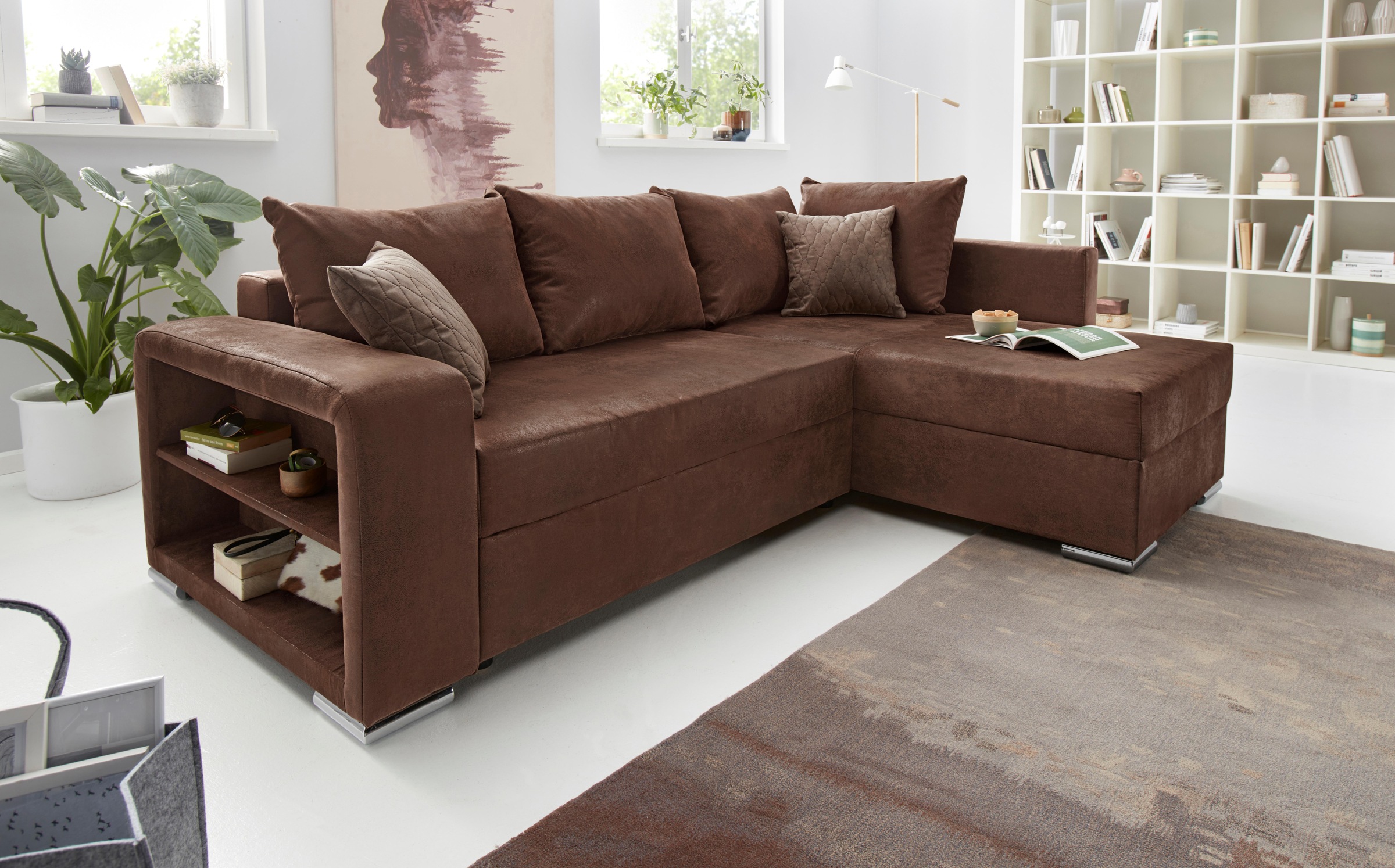 COLLECTION AB Ecksofa »John L-Form« inklusive Bettfunktion und Bettkasten günstig online kaufen