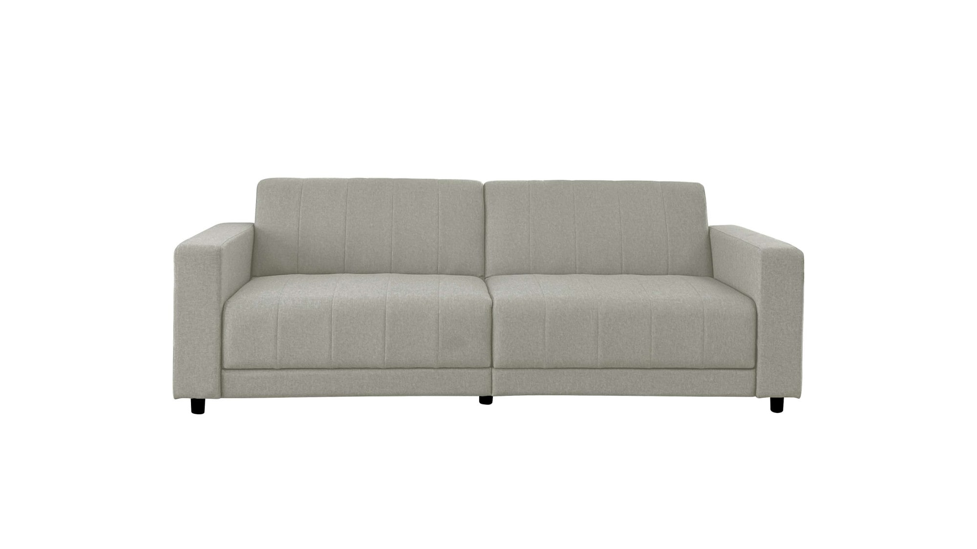 Dorel Home 3-Sitzer »Allie II Schlafsofa 225 cm«, Bett-Funktion (108/190cm), Rückenlehne 2-teilig, mit Steppung