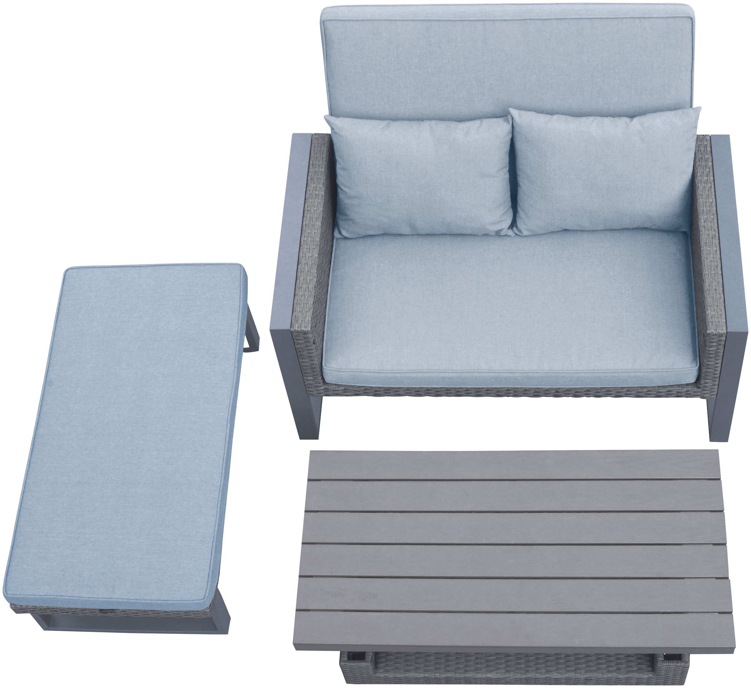 KONIFERA Gartenlounge-Set »Cremona«, (Set, 8 tlg.), höhenverstellbarer Tisch