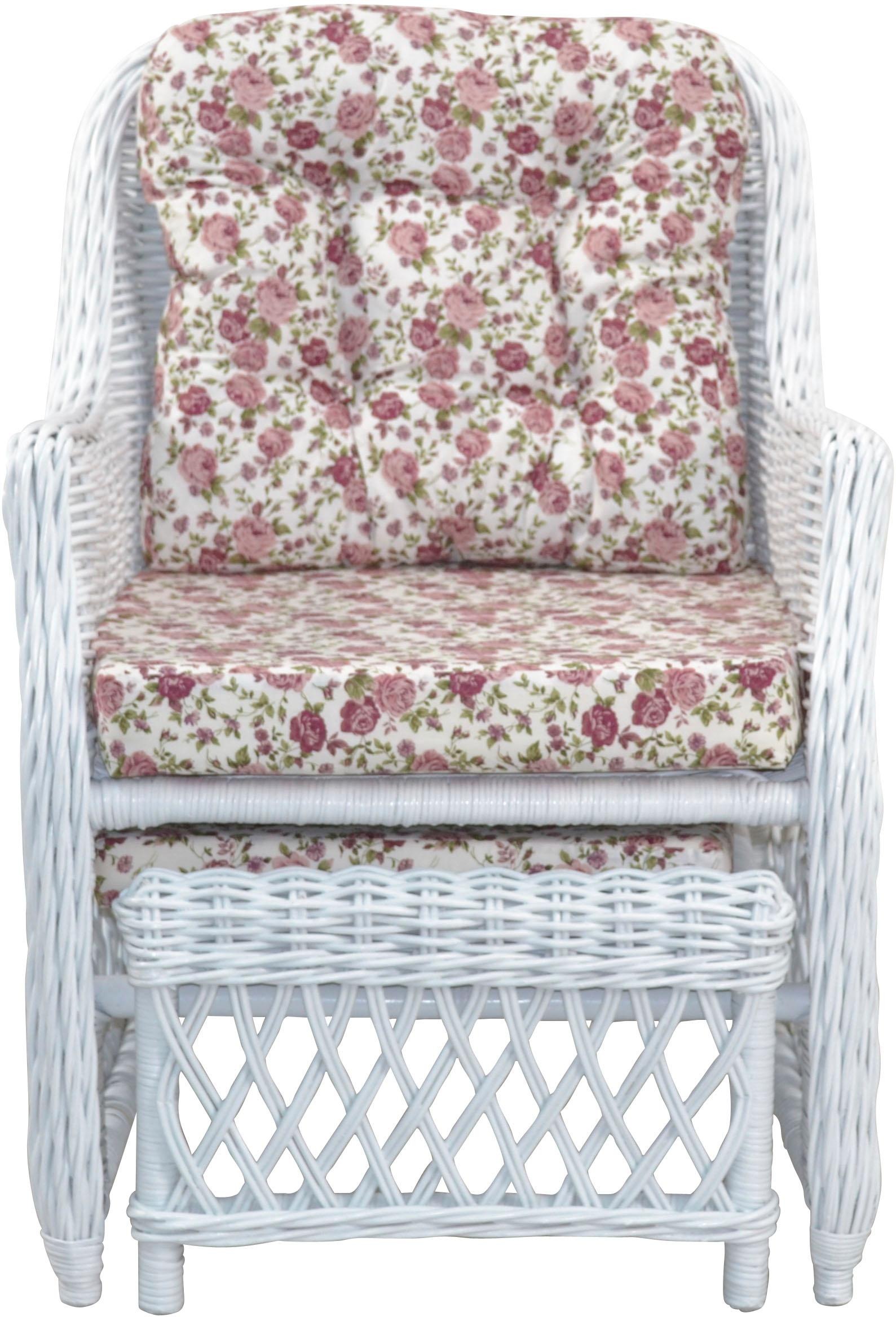 Home affaire Rattanstuhl, Handarbeit, Maße (B/T/H): (67/75/91)