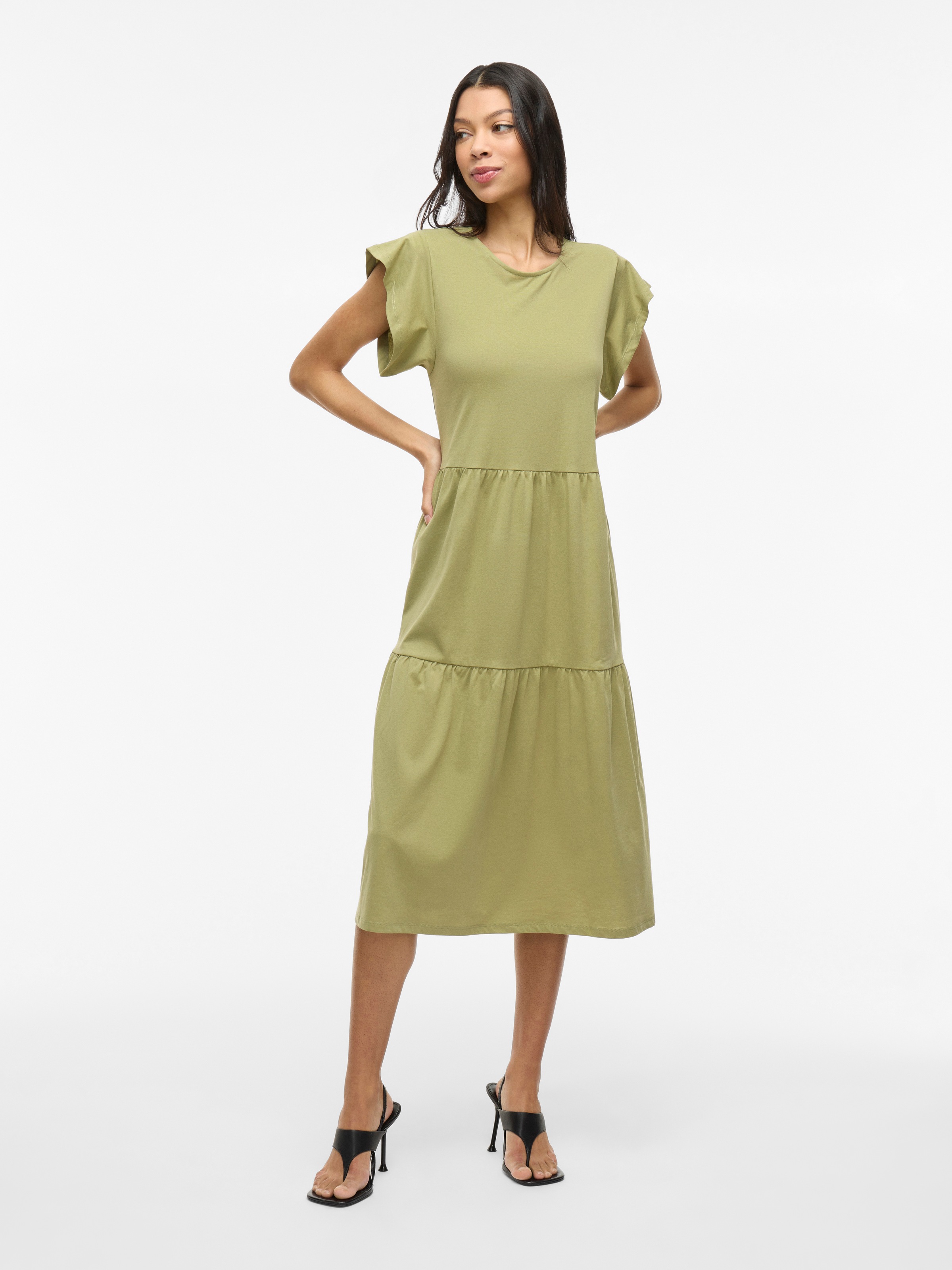 Vila Sommerkleid »VISUMMER S/S MIDI DRESS - NOOS«