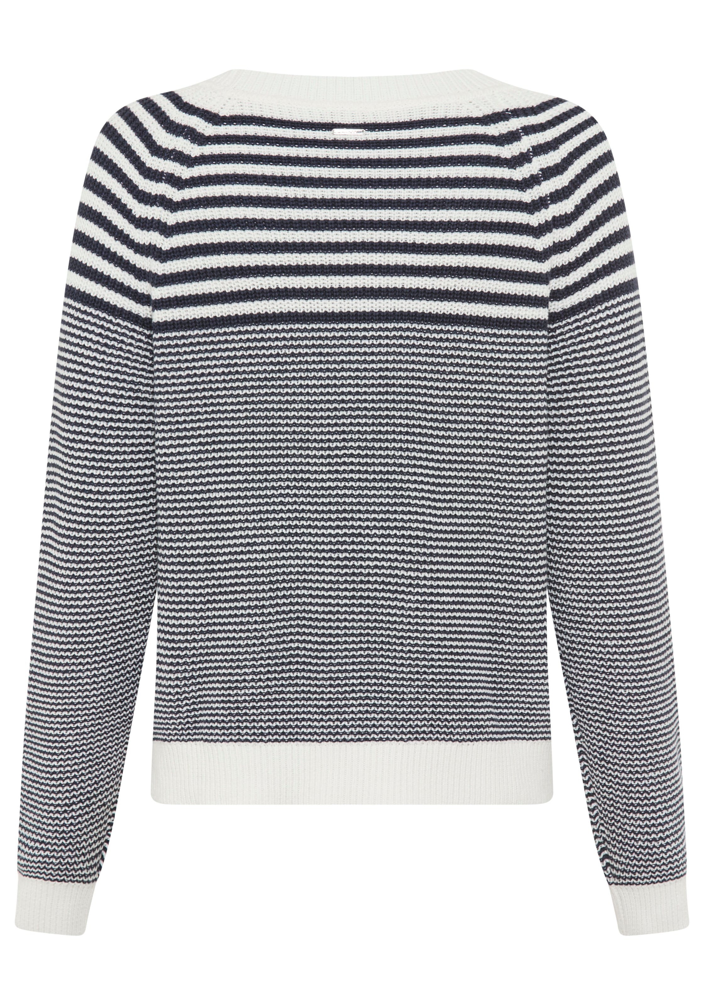 Laura Scott Strickjacke mit modernen Perlstrick und V-Ausschnitt