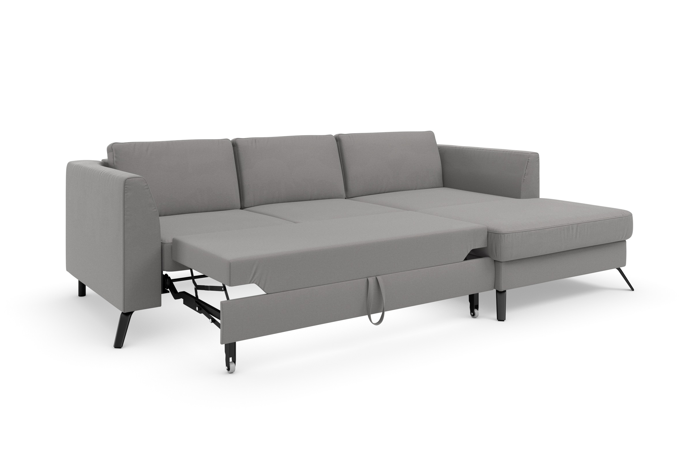 sit&more Ecksofa »Olsen L-Form«, inklusive Sitztiefenverstellung, wahlweise mit Bettfunktion, 15cm hoch
