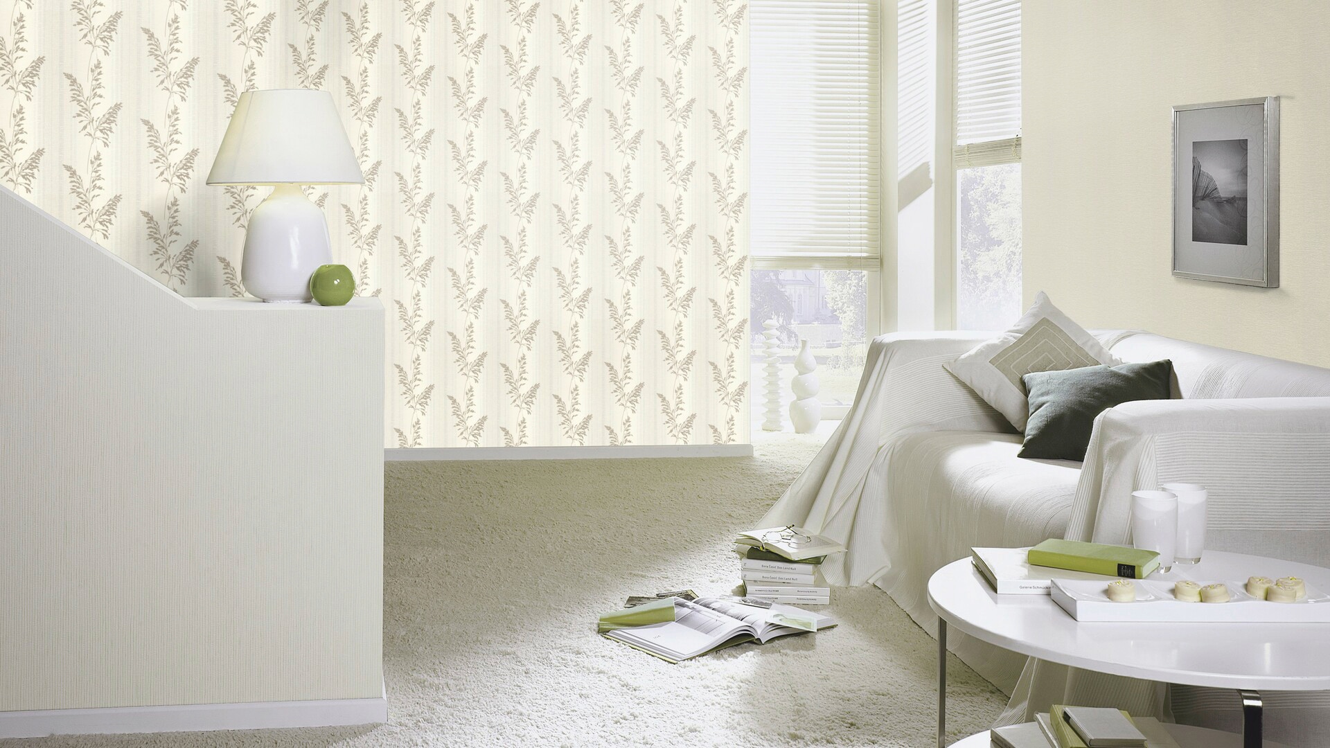 Rasch Vliestapete »Tapetenwechsel II« mit Pflanzen auf textiler Struktur