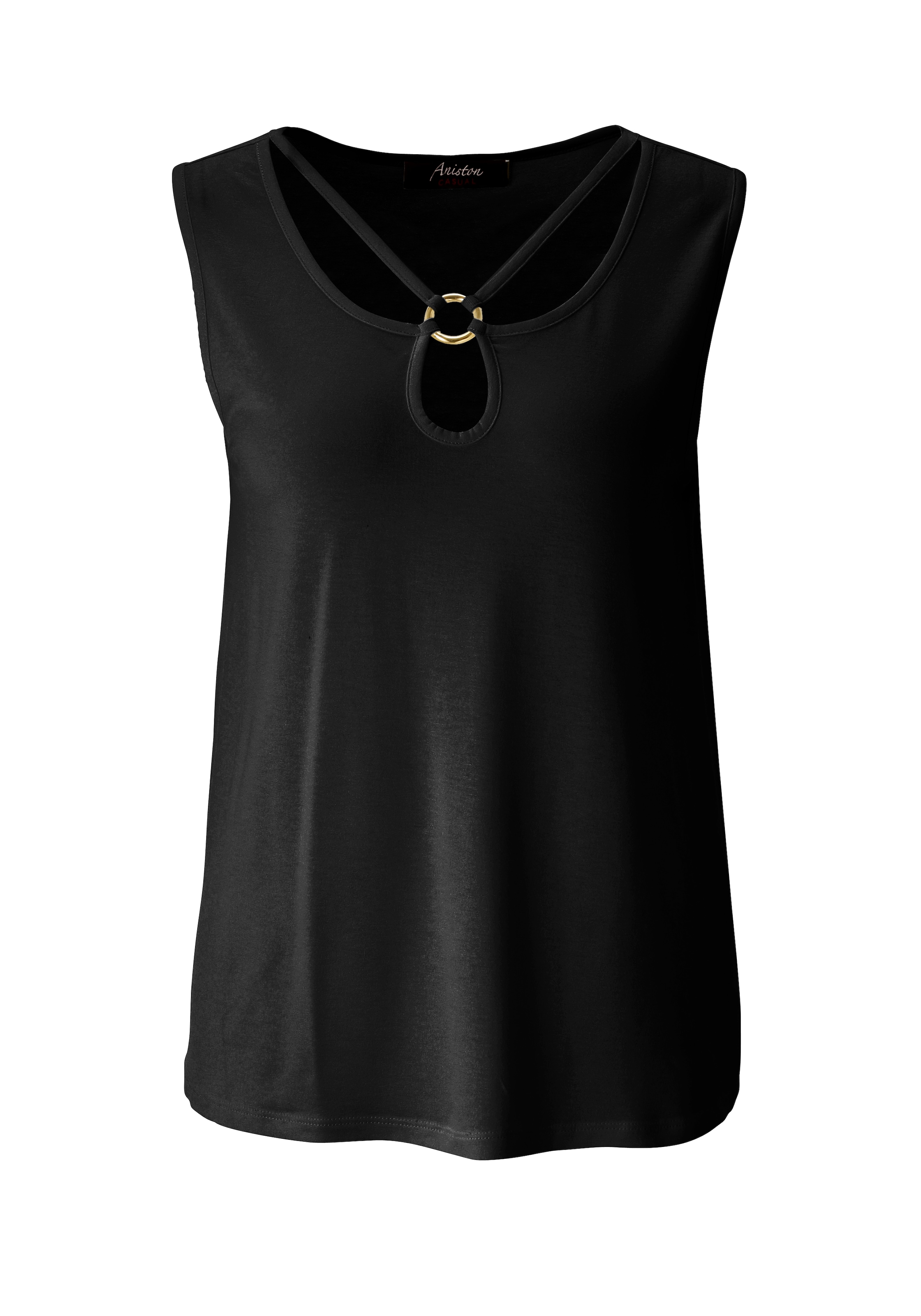 Aniston CASUAL Tanktop mit raffiniertem V-Ausschnitt