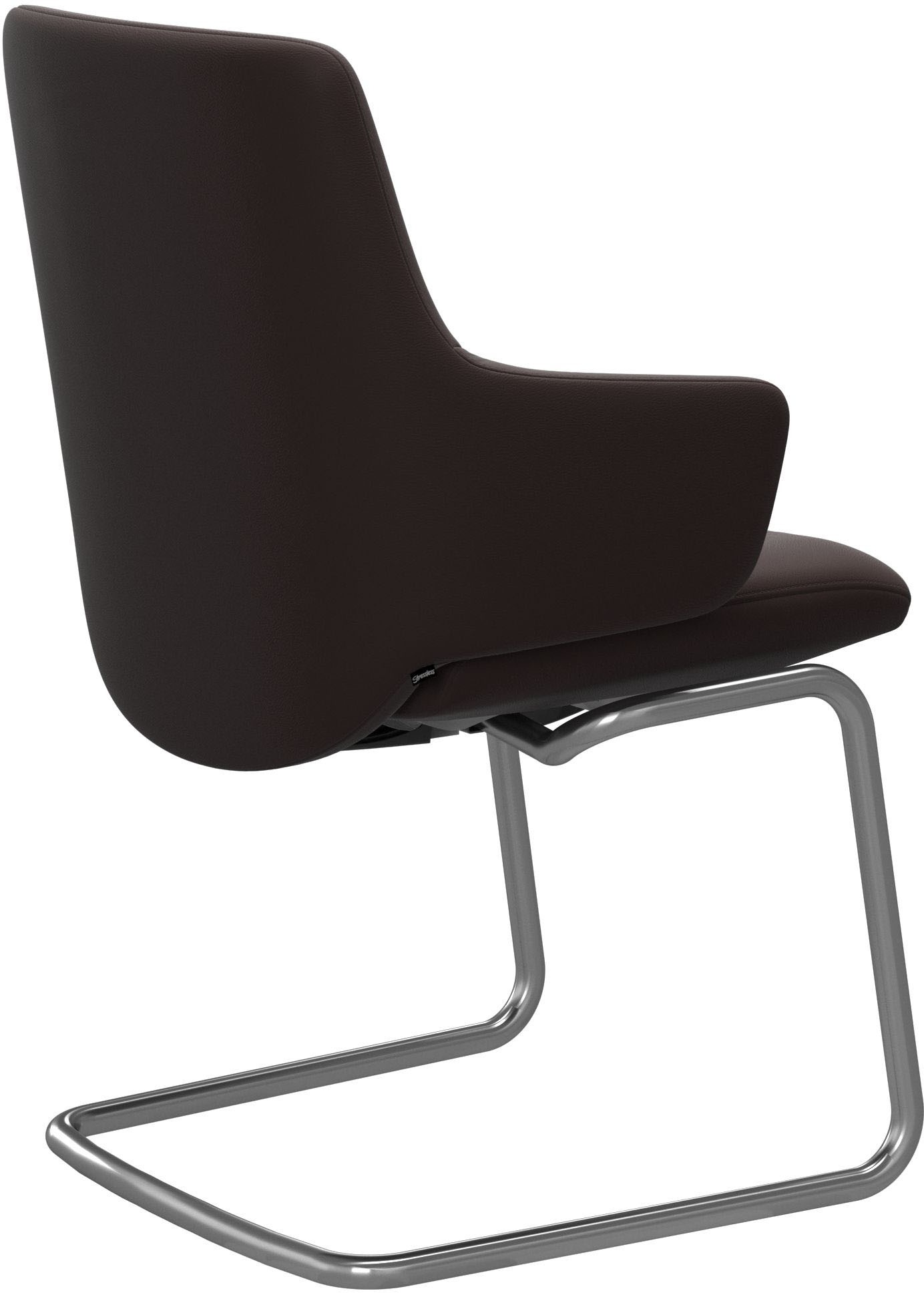 Stressless® Polsterstuhl »Laurel«, Leder PALOMA, Low Back mit Armlehne, Größe L, mit Beinen aus Stahl in Chrom glänzend