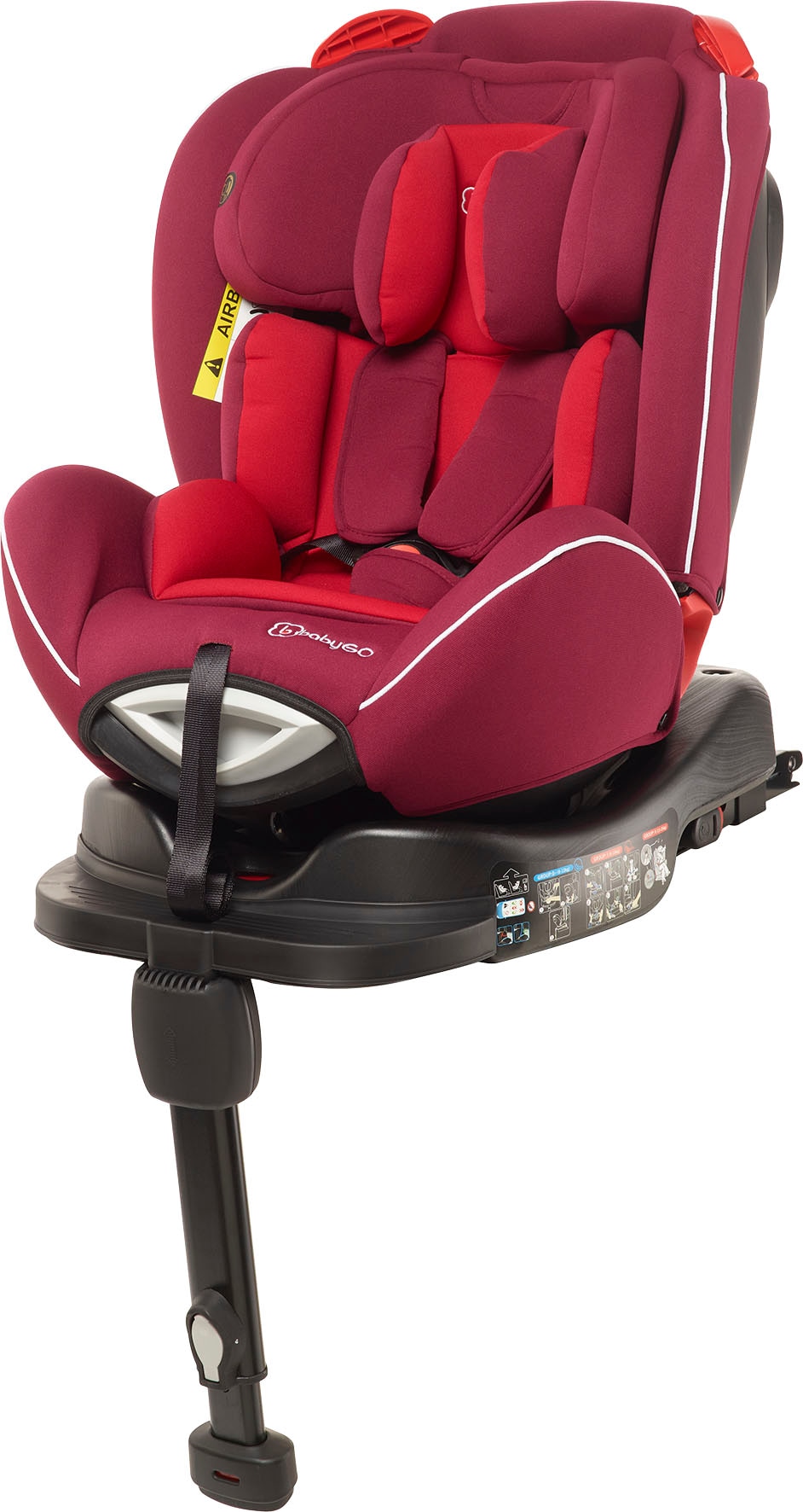 BabyGo Autokindersitz »Fixleg 360 Grad«, Klasse 0 / I / II (bis 25 kg), (1  tlg.), mit Isofix, ab Geburt, Gewichtsklasse Klasse 0 /I /II (bis 25 kg)  online kaufen