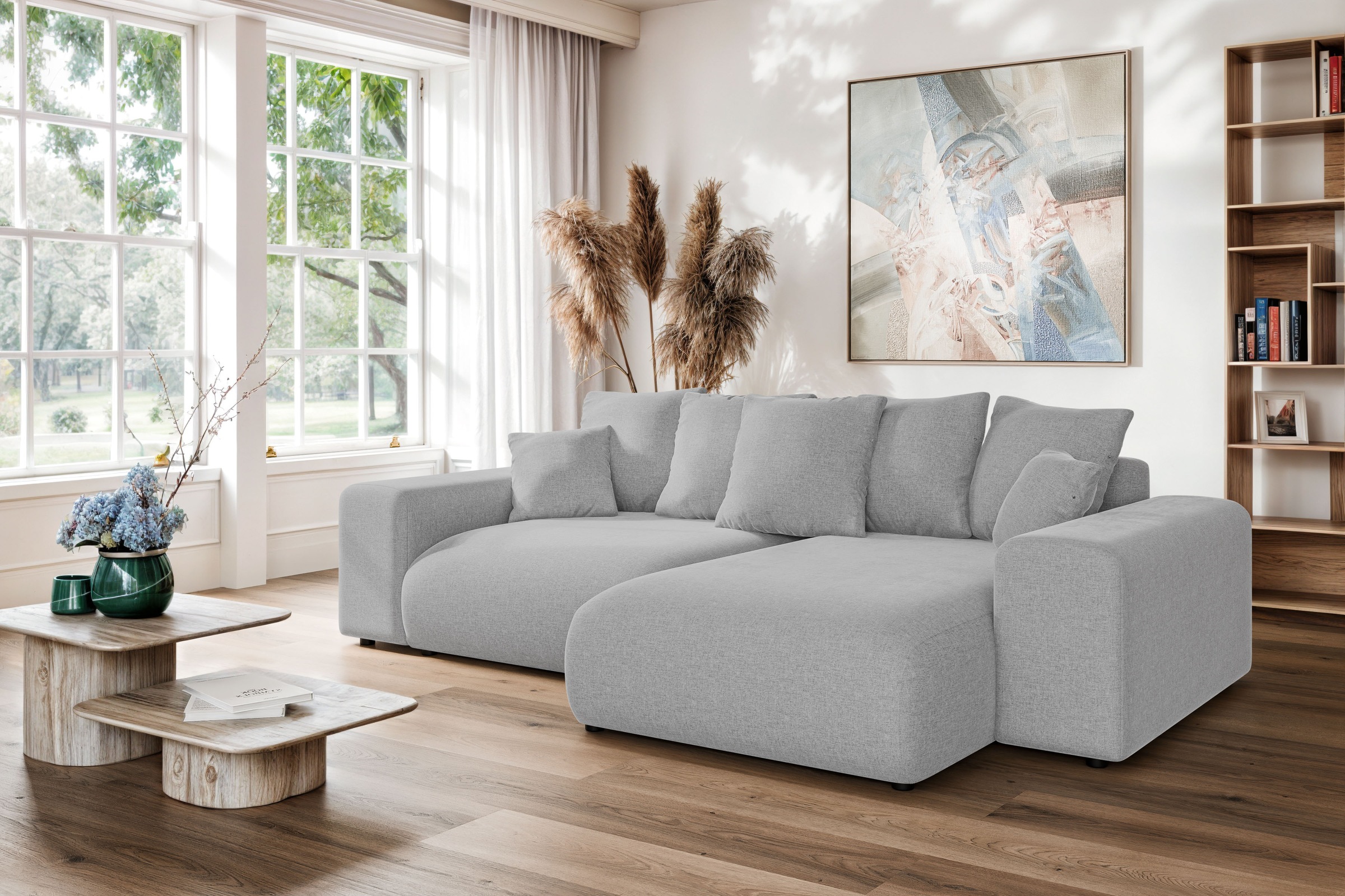Home affaire Ecksofa »LAKESIDE mit Bettfunktion und Bettkasten, B/T/H 257/1 günstig online kaufen