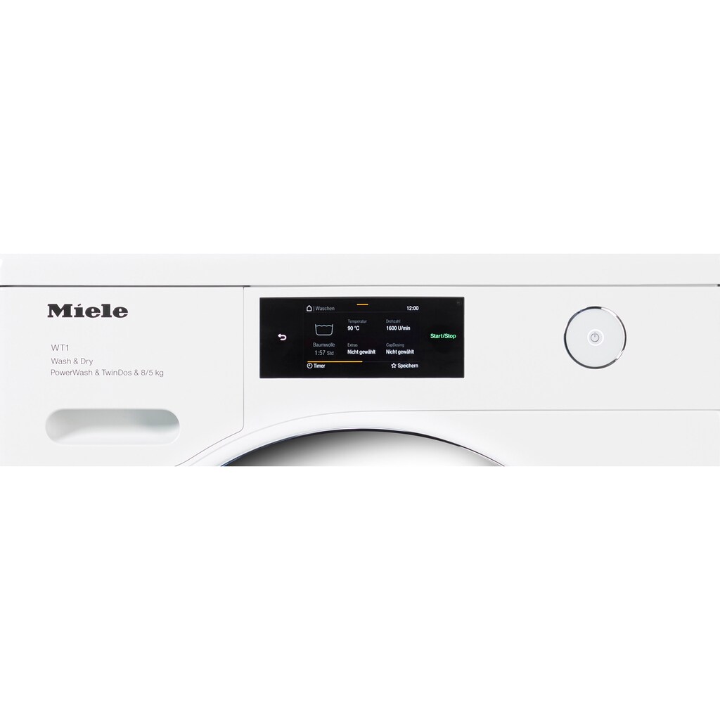 Miele Waschtrockner »WTR860WPM D LW PWash&TDos 8/5 Kg«, unterbaufähig, QuickPower für schnelles Waschen und Trocknen