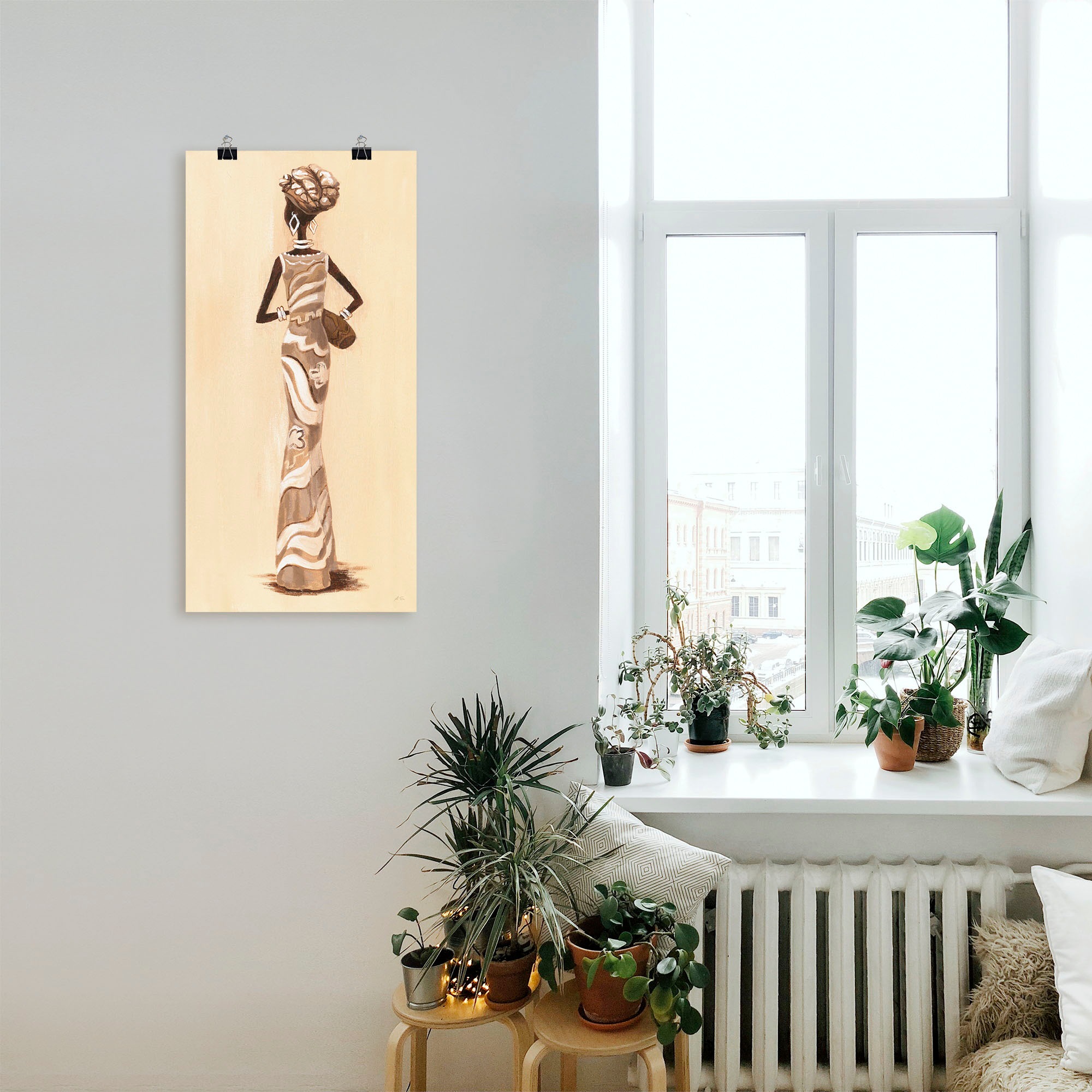 Artland Wandbild »Afrikanerin - Kehrseite«, Bilder von Frauen, (1 St.), als Leinwandbild, Poster in verschied. Größen