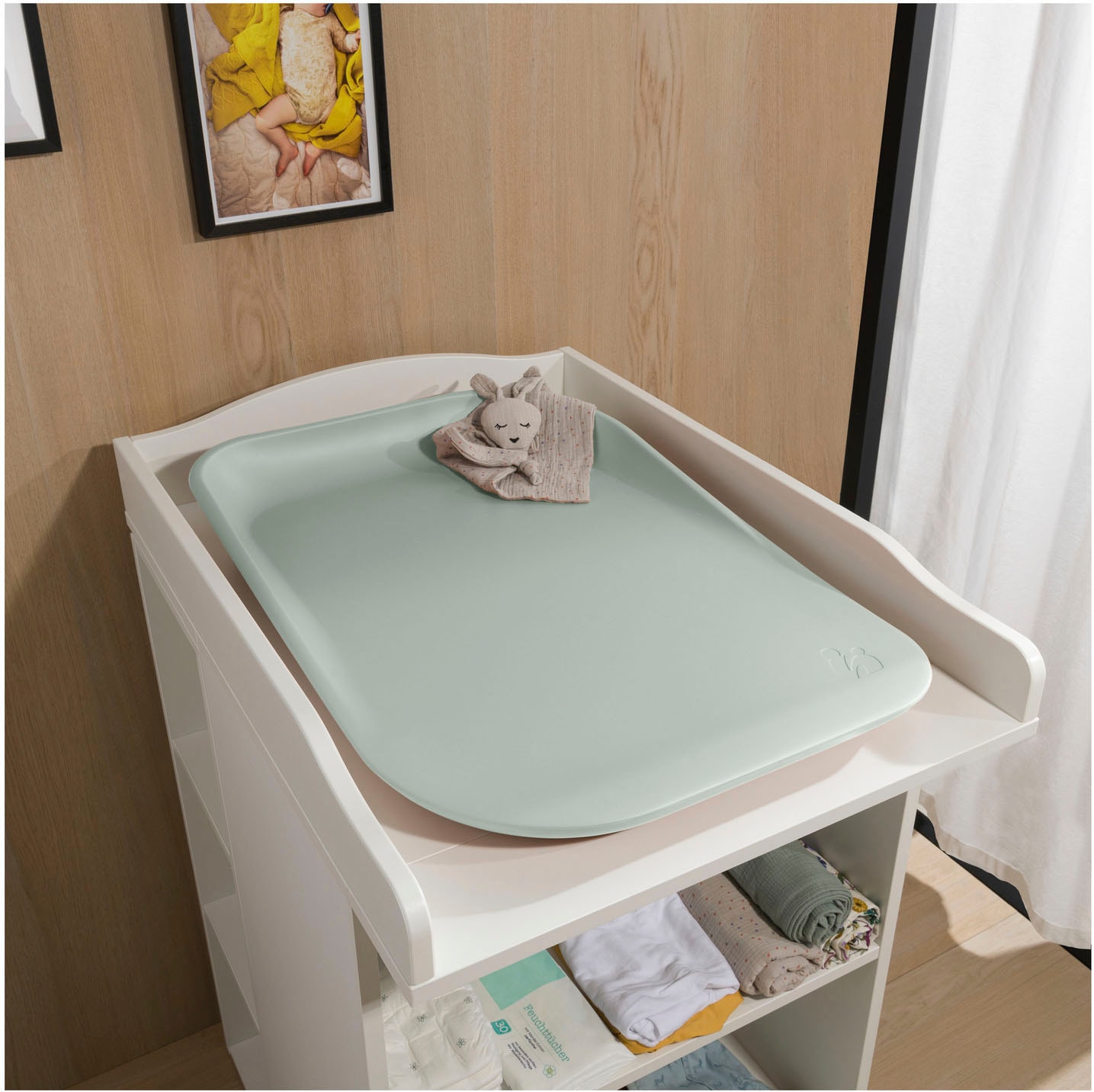 Hauck Wickelauflage »Change N Clean, Sage«