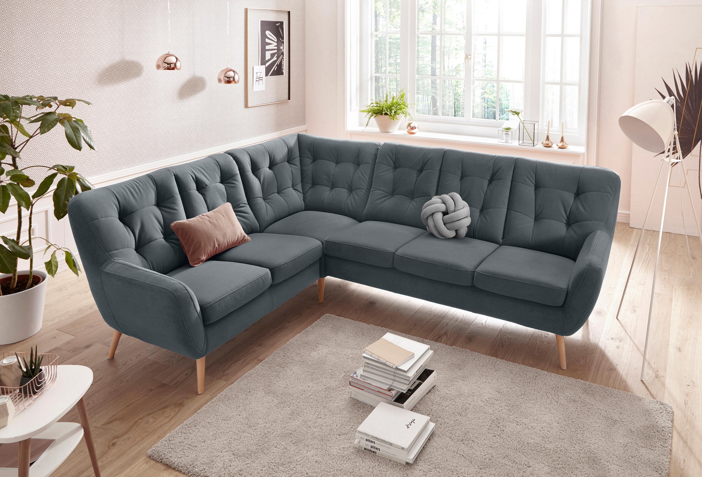 exxpo - sofa fashion Ecksofa "Scandi, bequem und komfortabel mit aufwendige günstig online kaufen