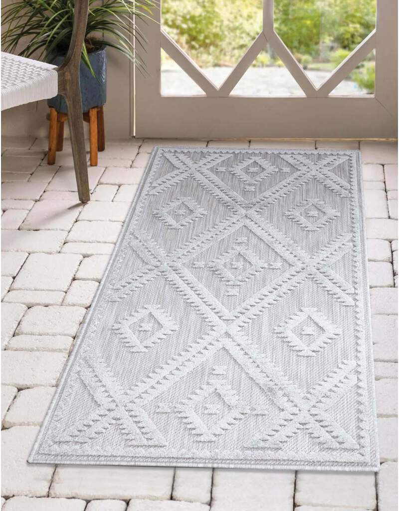Carpet City Teppich "In-& Outdoorteppich Santorini 454, 3D-Effekt, Raute-Op günstig online kaufen