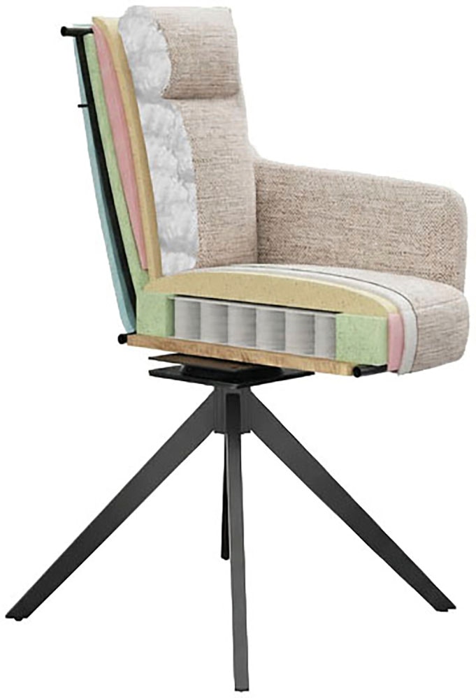 Home affaire Esszimmerstuhl »Monaco, TOPSELLER!« (Set) 2 Stk.verschiedene Gestelle wählbar, Belastbar bis 120 Kg