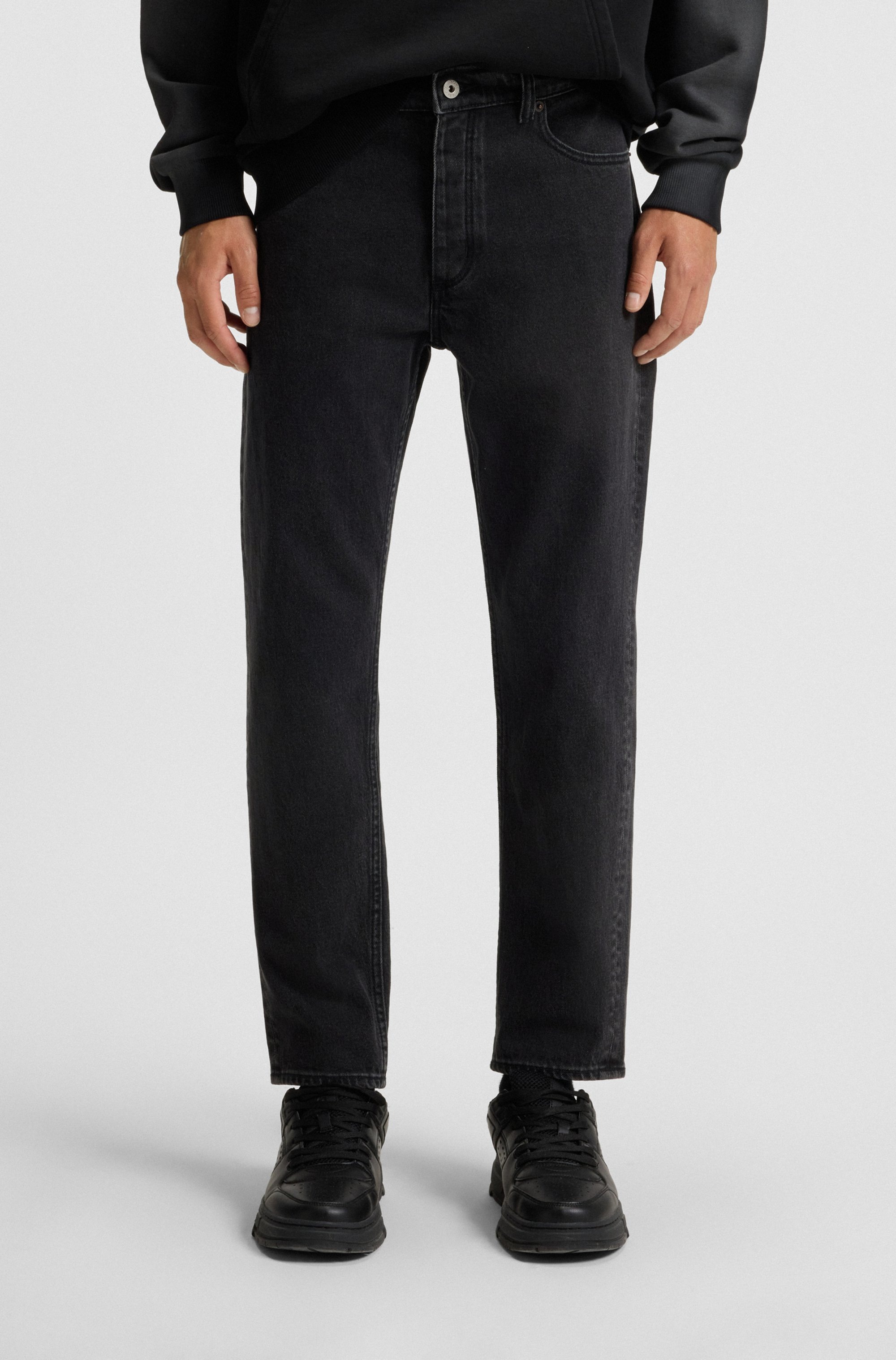 HUGO Blue Tapered-fit-Jeans »Brody«, mit Stone-washed-Finish