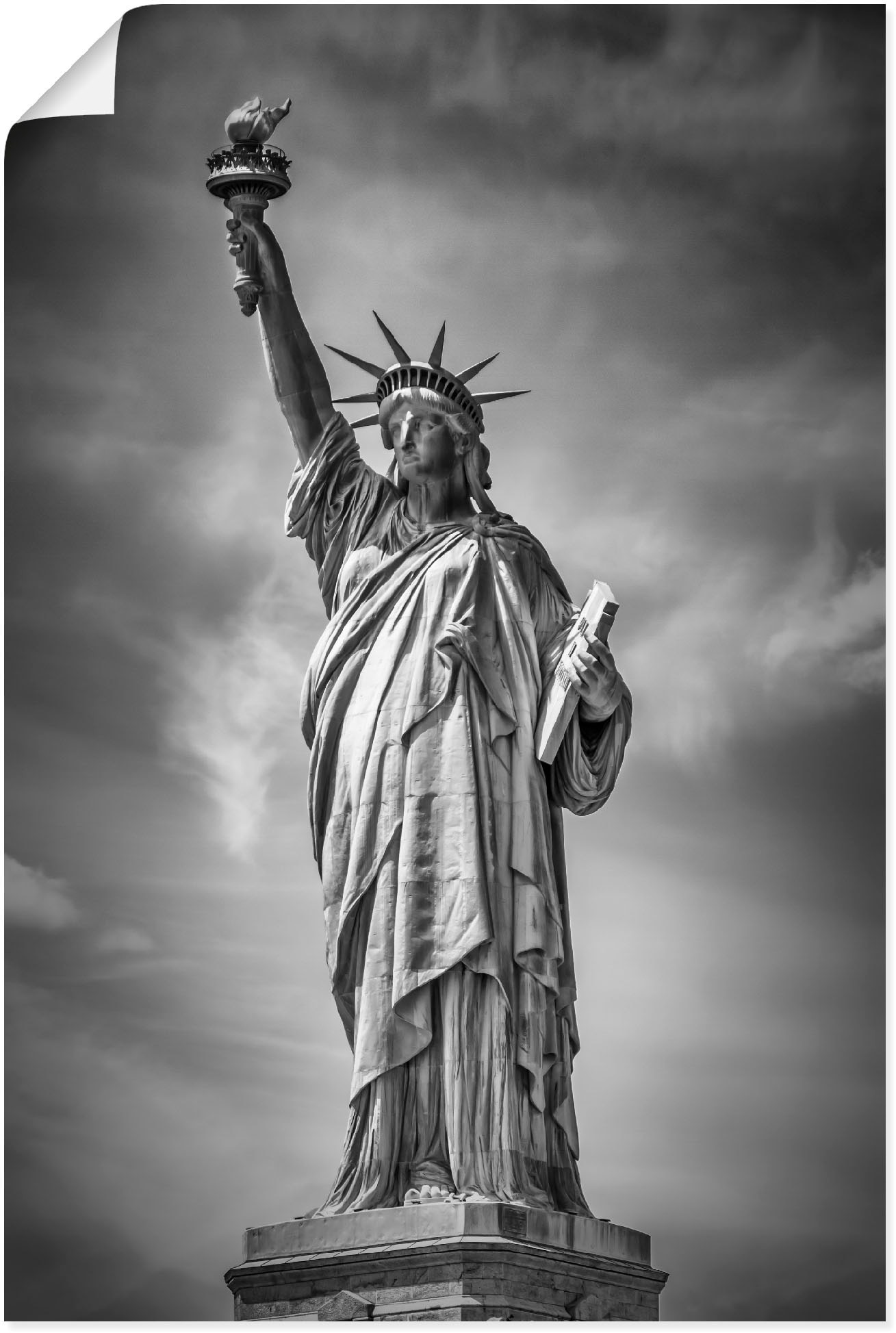 Artland Poster »New York City Freiheitsstatue II«, Bilder von Amerika, (1 St.), als Alubild, Leinwandbild, Wandaufkleber oder Poster in versch. Größen