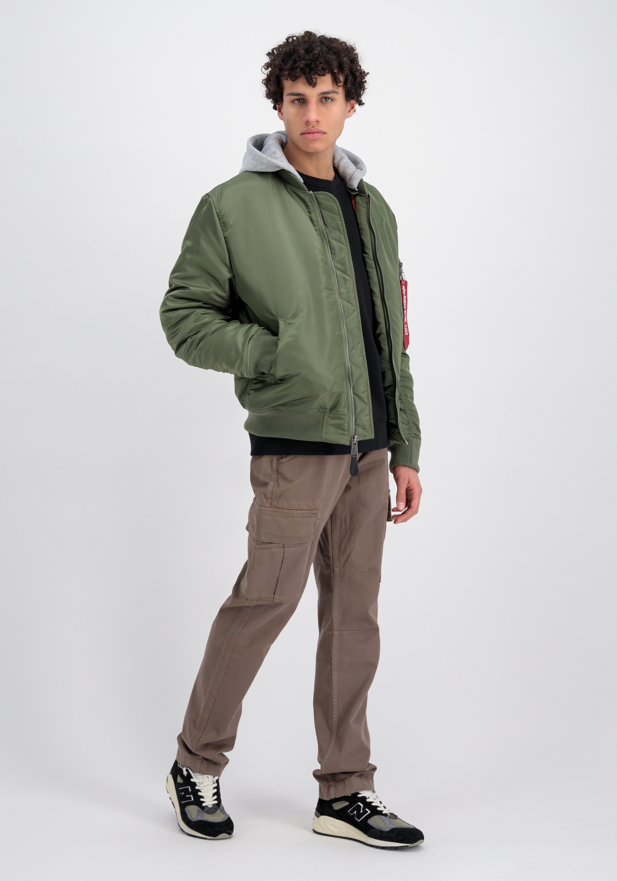 Alpha Industries Bomberjacke »Alpha Industries Men - Bomber Jackets MA-1 Zip Hood Back EMB«