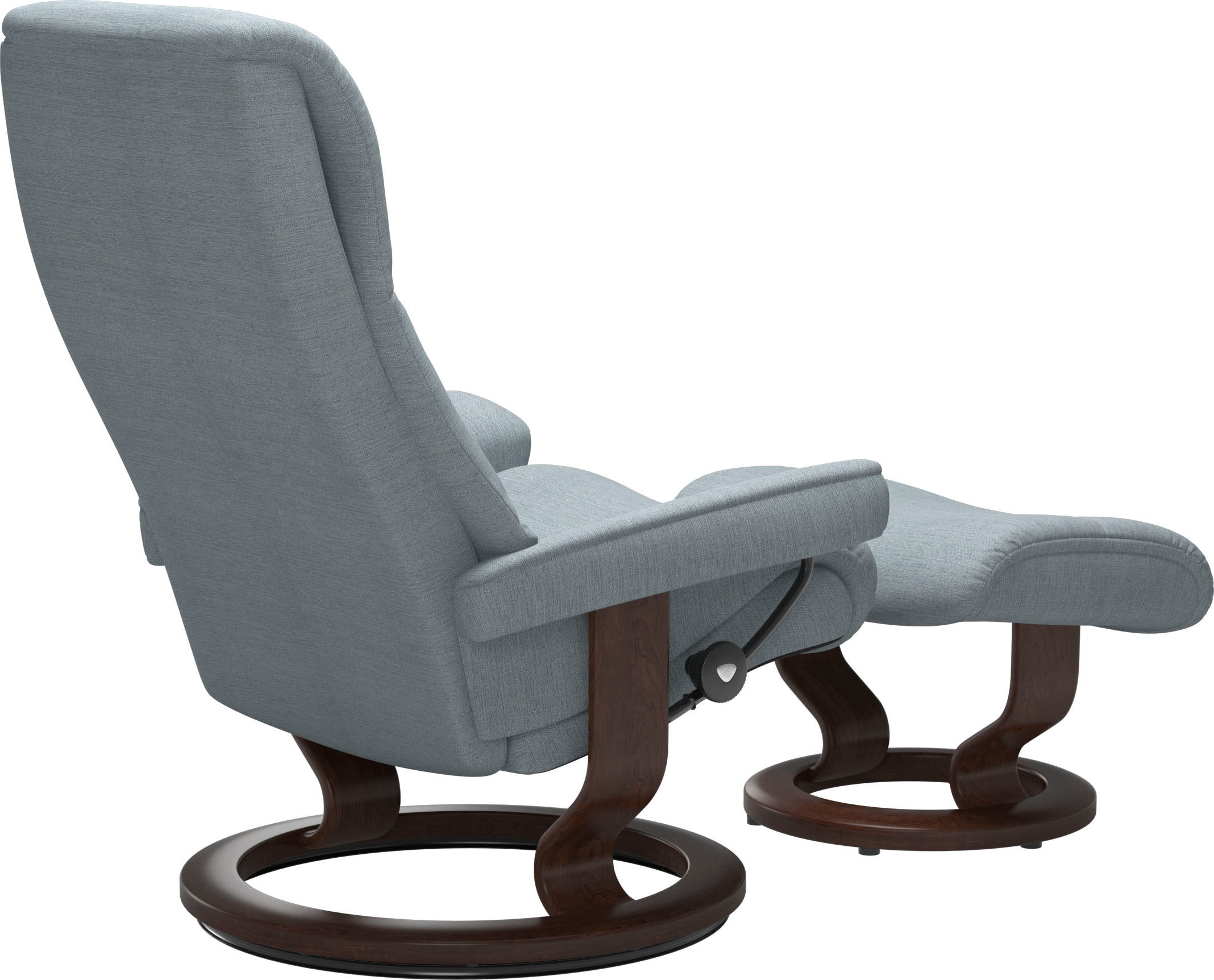 Stressless® Relaxsessel »View«, (Set, Relaxsessel mit Hocker), mit Classic Base, Größe M,Gestell Braun