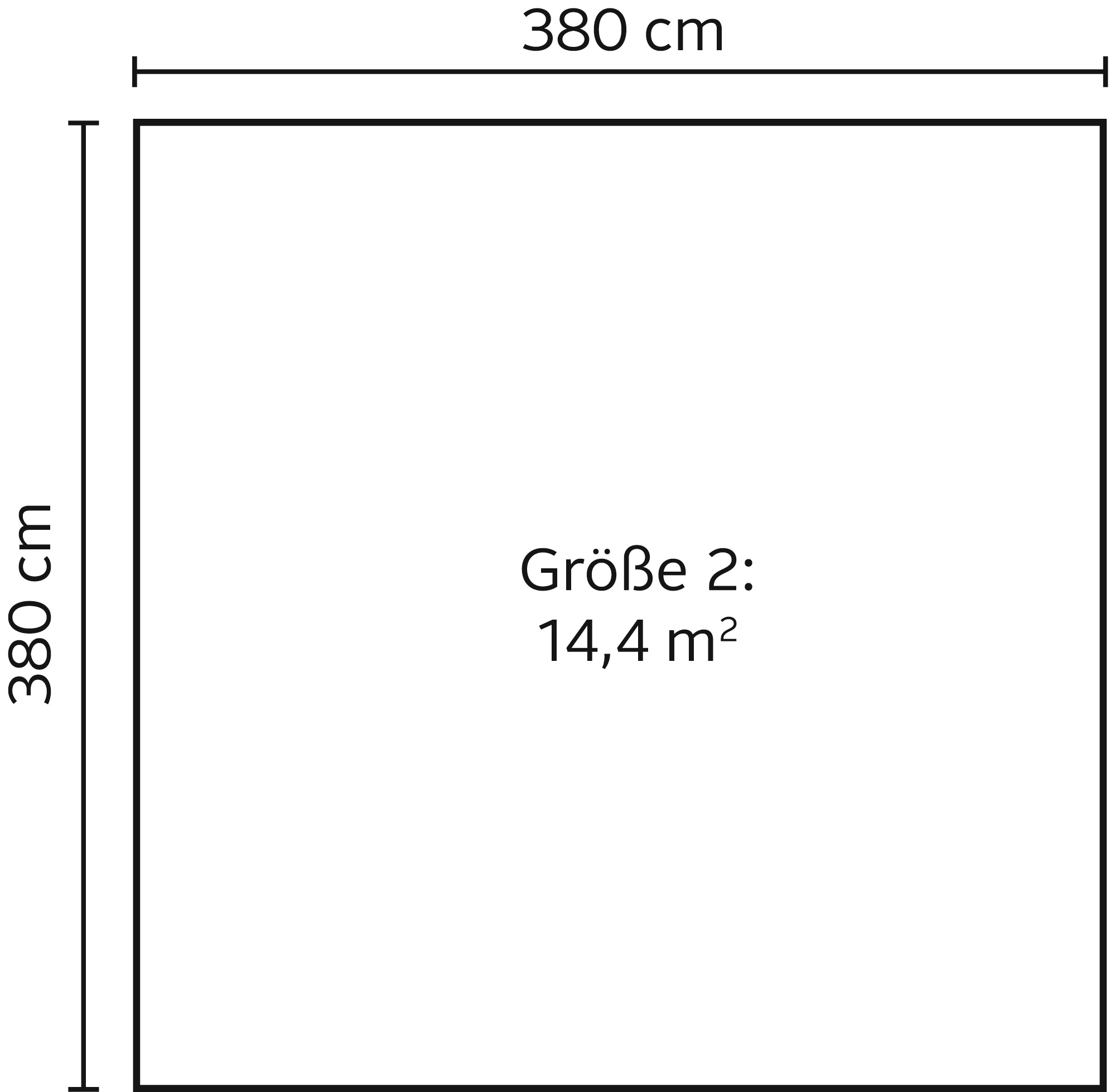 KONIFERA Gartenhaus »Nienstedten 2«, in 3 Varianten
