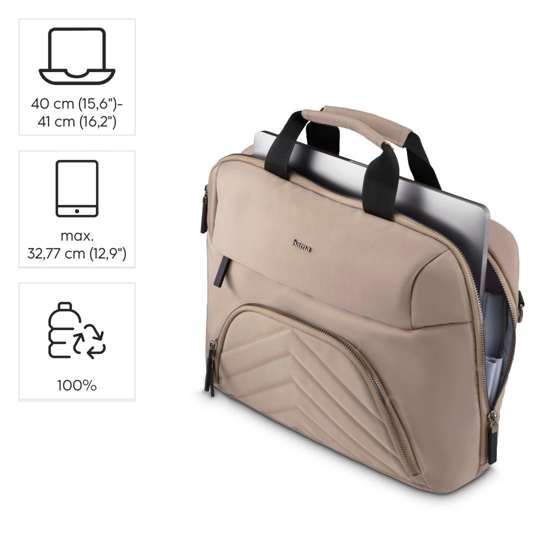 Hama Laptoptasche »Laptoptasche für 15,6" - 16,2" (Tragegurt, Tabletfach, 3 extra Fächer)«, Universell, nachhaltig, umweltbewusst