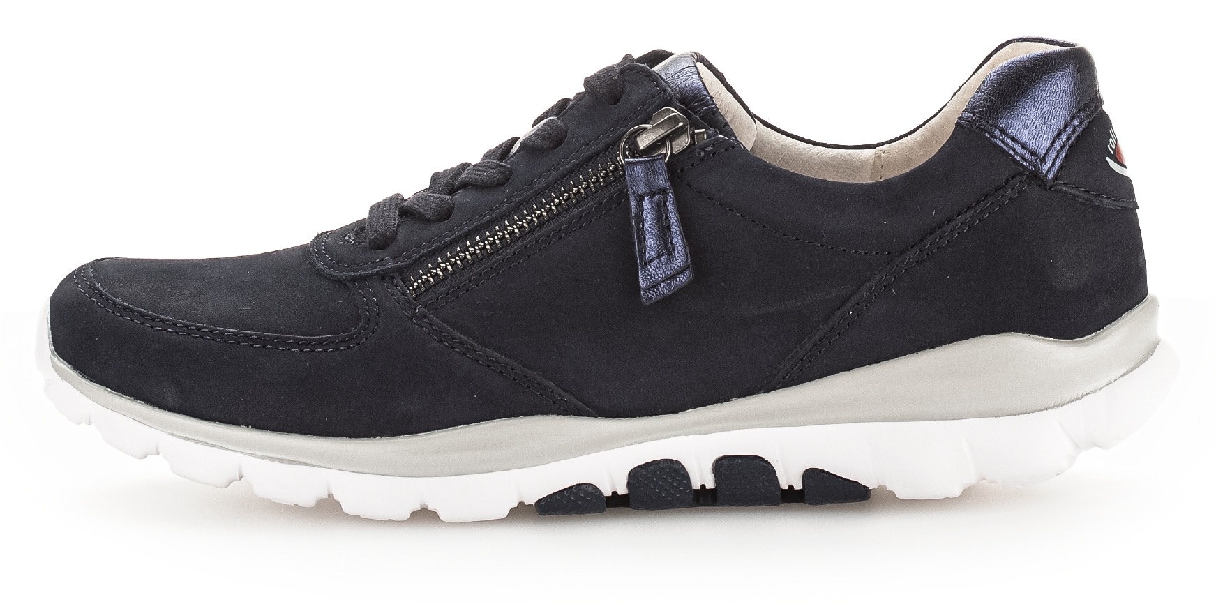 Gabor Rollingsoft Keilsneaker, Freizeitschuh, Halbschuh, Schnürschuh mit OPTIFIT-Wechselfußbett