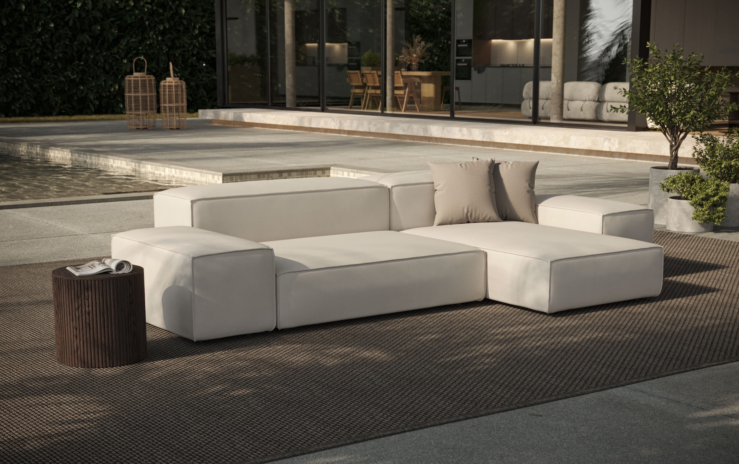 designwerk Ecksofa "Puzzle, Designsofa für Indoor und Outdoor, bequem, modu günstig online kaufen