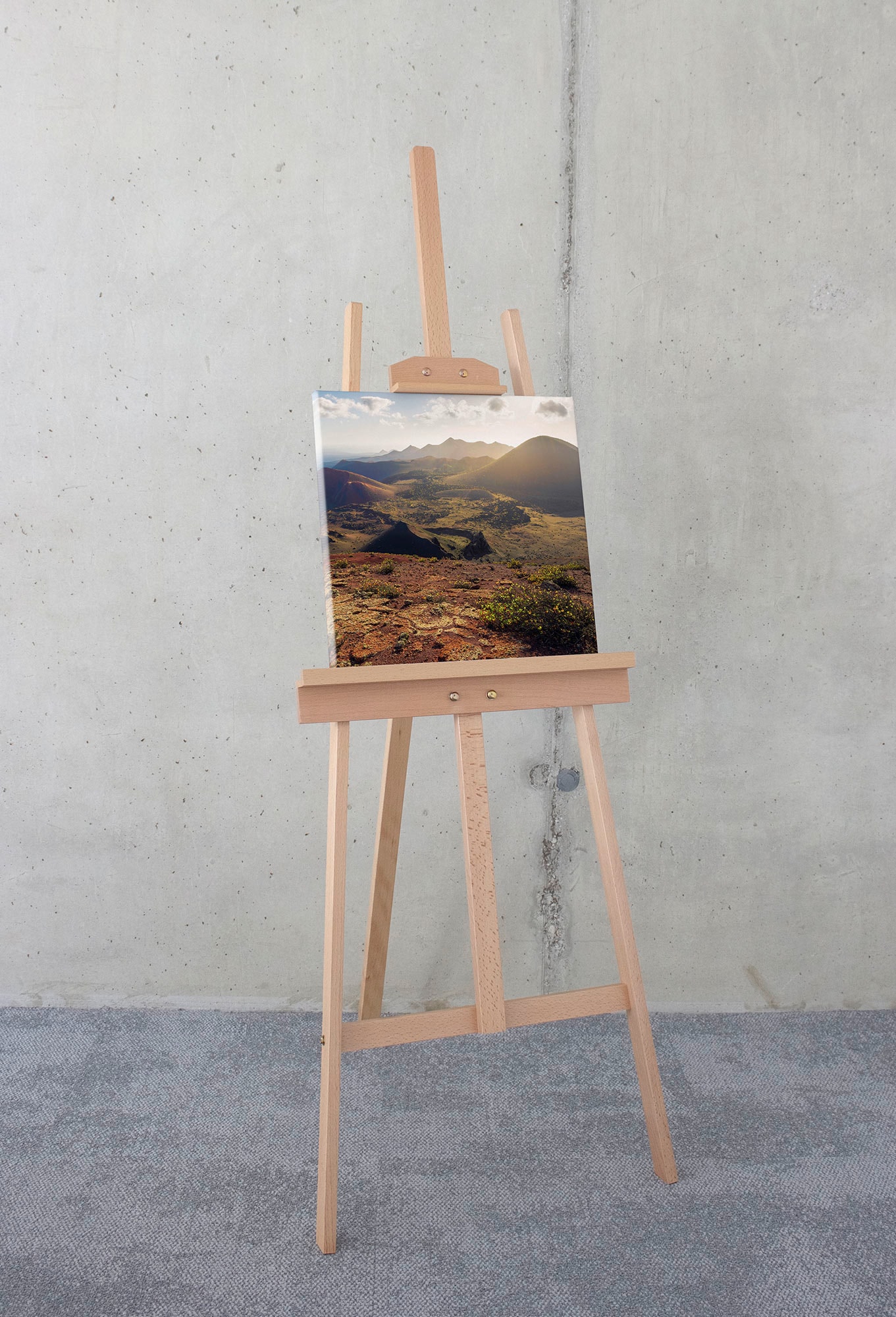 Komar Leinwandbild »Coloured Earth - Größe 40 x 40 cm«, Baum-Blätter-Natur-Berge-Blumen-Foto-Jahreszeiten-Landschaft-Meer-Strand-Palmen, (Packung, 1 St.), Keilrahmenbild mi Echtholzrahmen