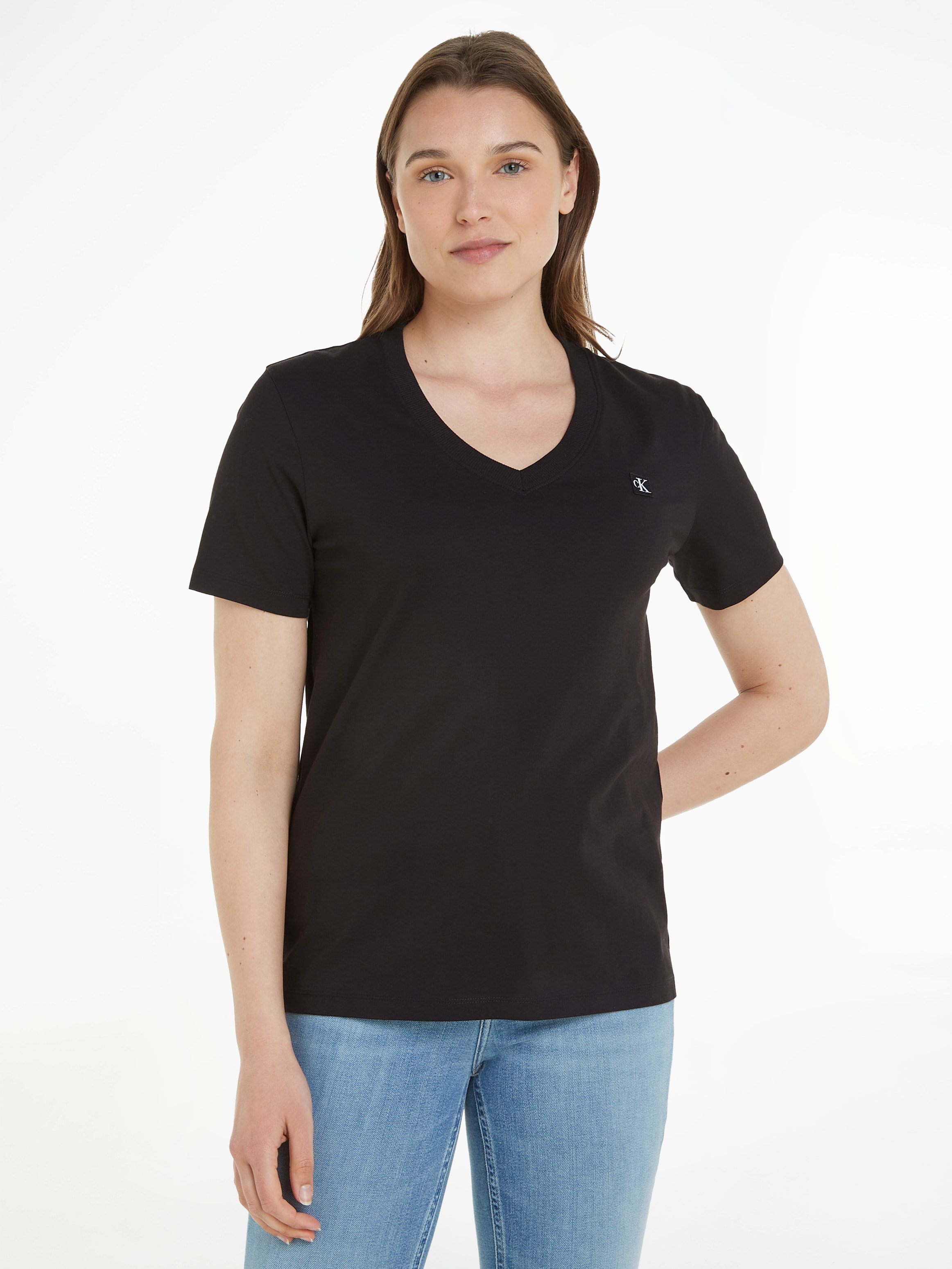 Calvin Klein Jeans Plus T-Shirt »PLUS 2-PACK MONOLOGO SLIM TEE« online bei