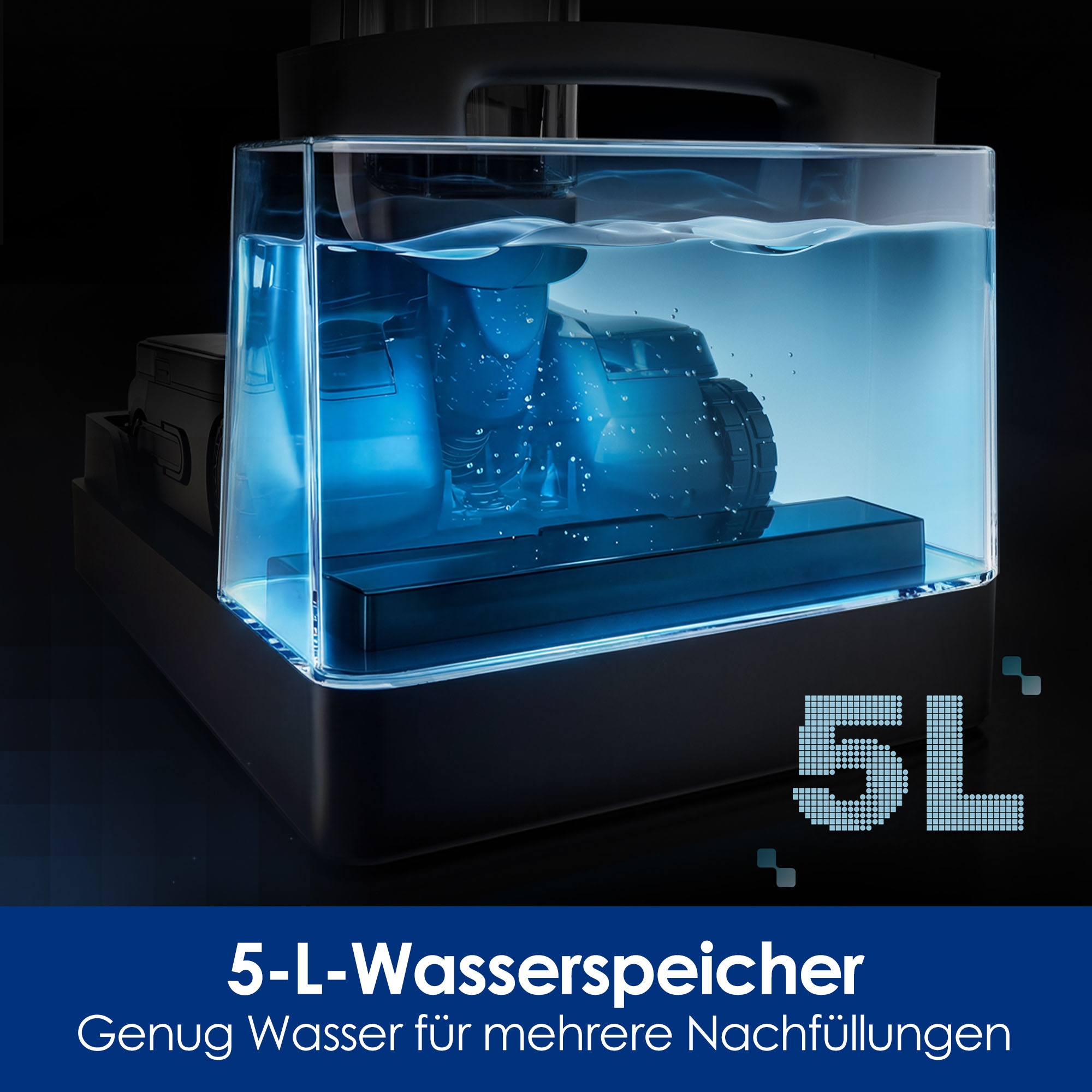 Tineco Nass-Trocken-Sauger »FLOOR ONE Station S9 Scientist mit 5L Frischwasser-Station, 25.000 Pa« 110°C Heißluft-Trocknung, 70 Min Laufzeit, 60°C Heißwasser Reinigung