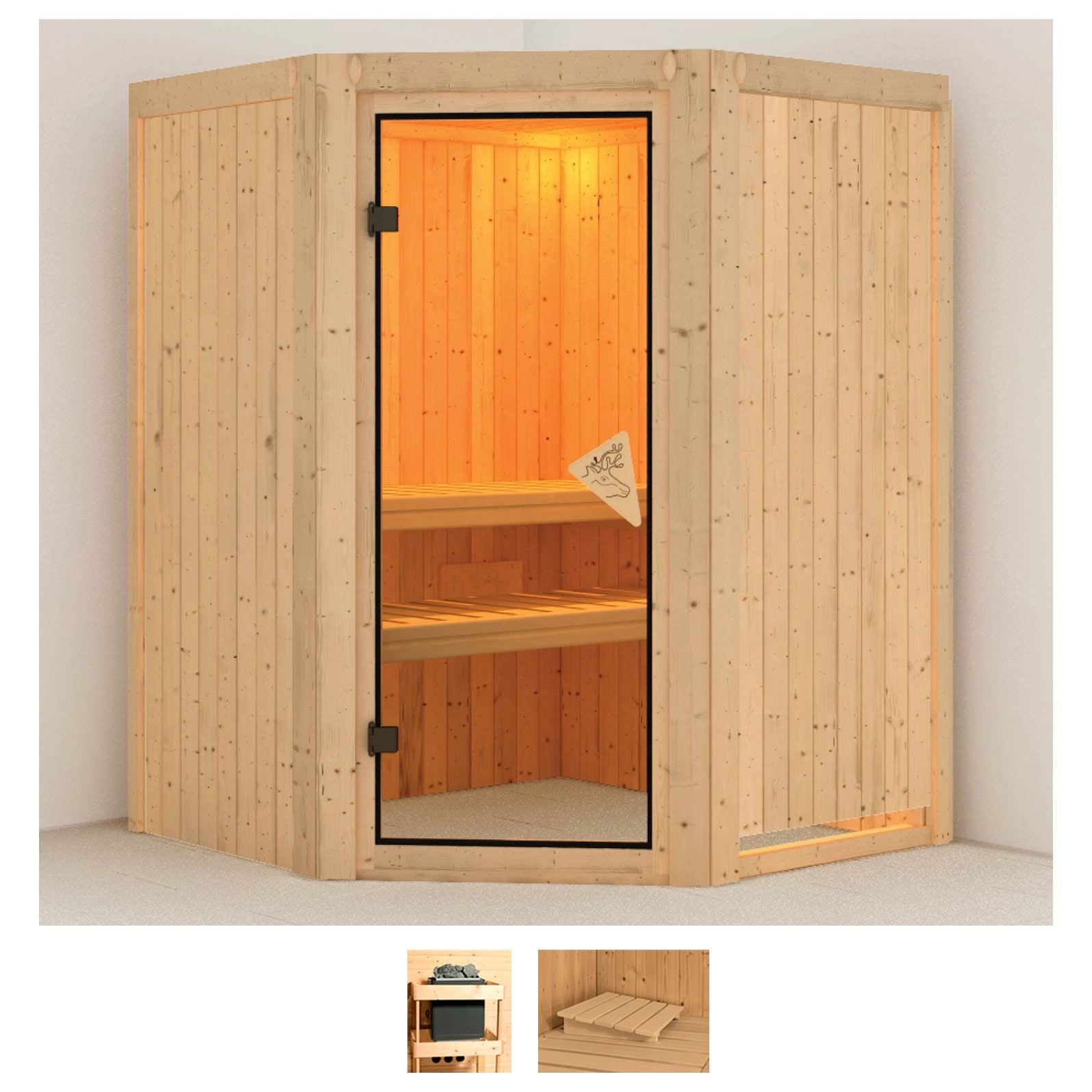 Karibu Sauna »Nanna«, ohne Ofen