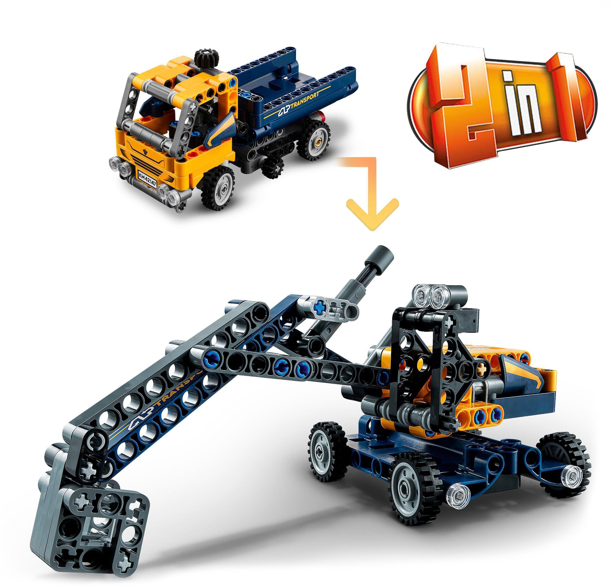 LEGO® Konstruktionsspielsteine »Kipplaster (42147), LEGO® Technic«, (177  St.), Made in Europe im Online-Shop bestellen