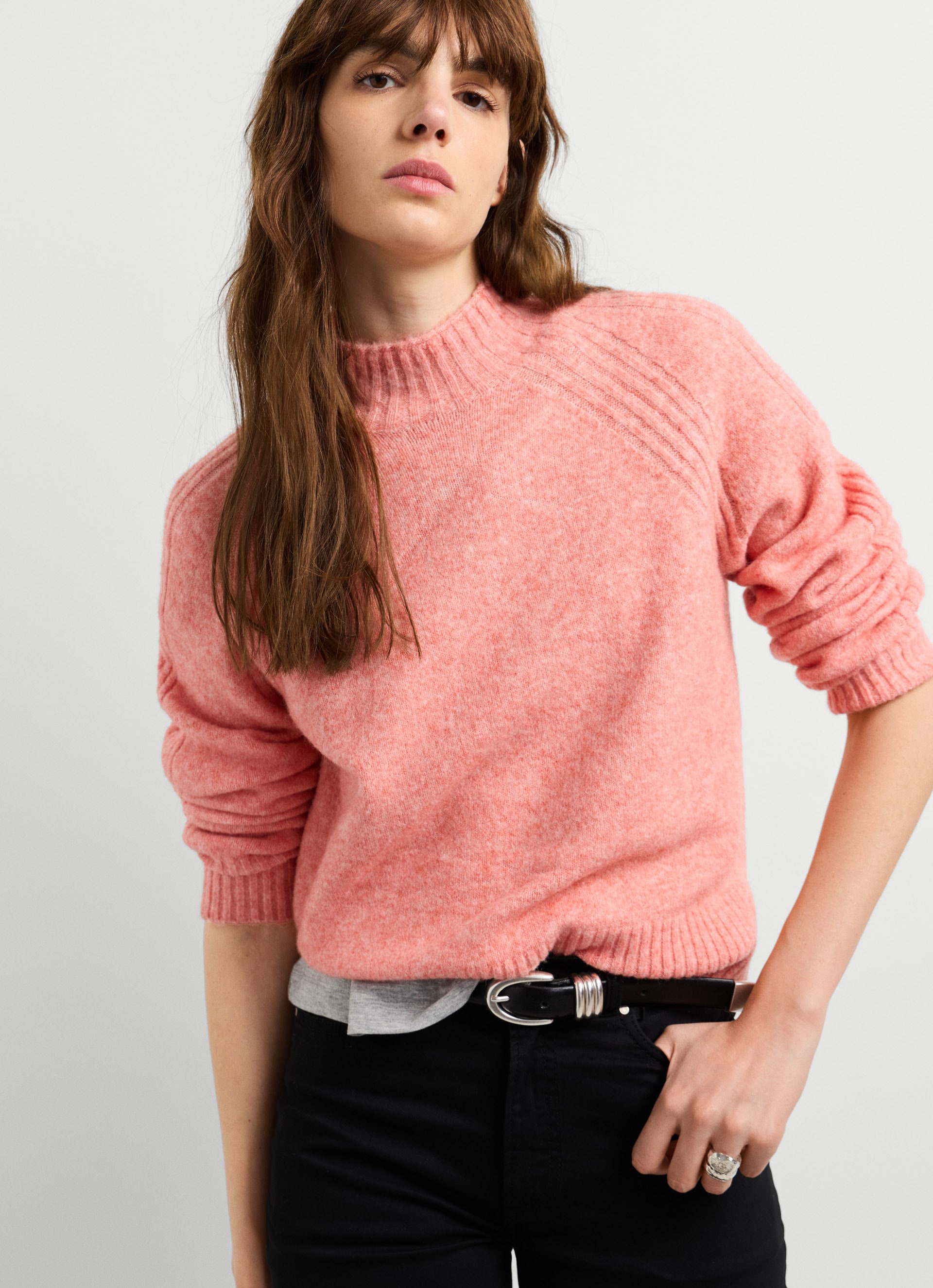 Pepe Jeans Strickpullover »ASHLEY PERKINS« mit Stehkragen