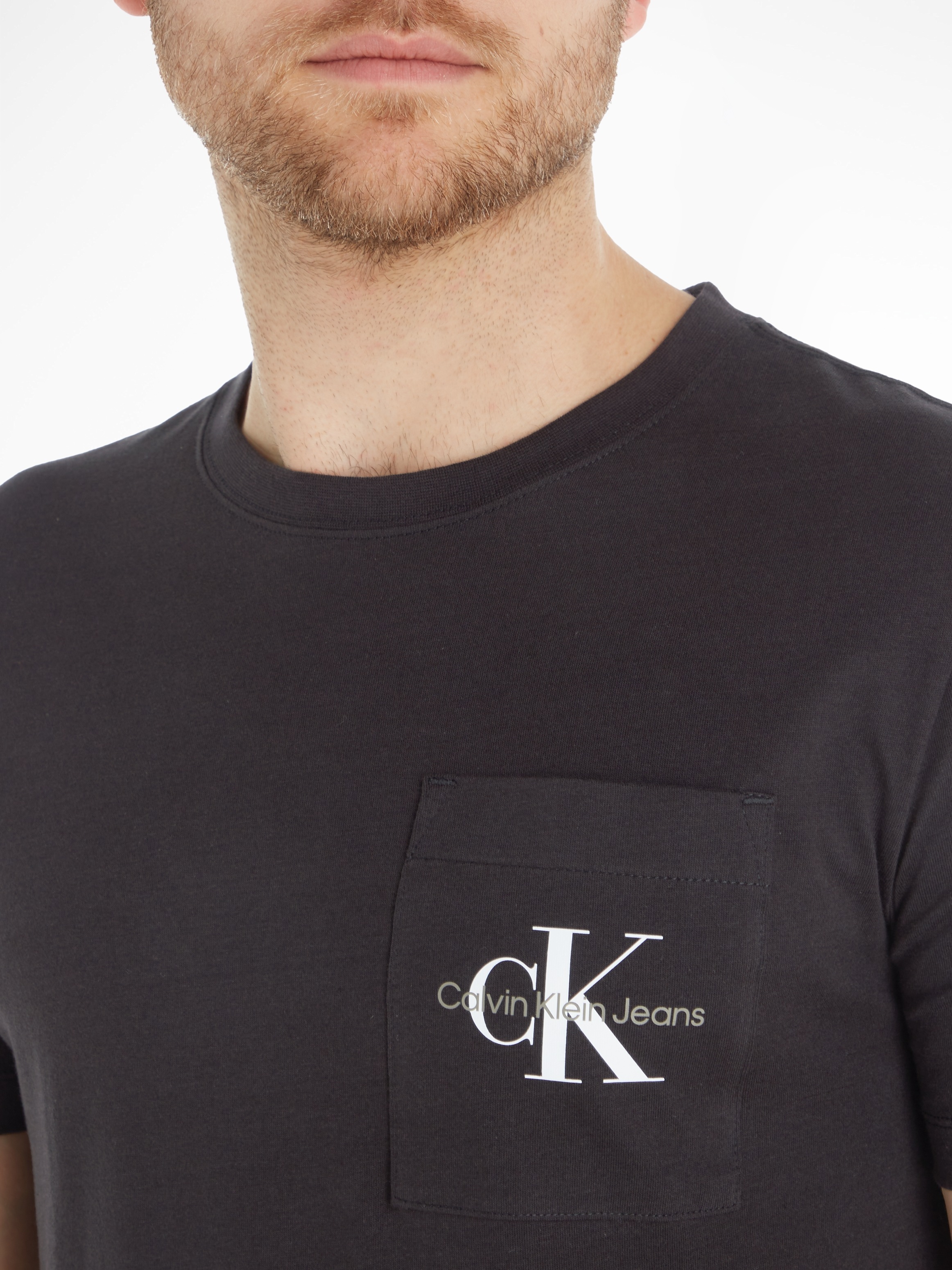 Calvin Klein Jeans T-Shirt »CORE MONOGRAM POCKET SLIM TEE«, mit Brusttasche