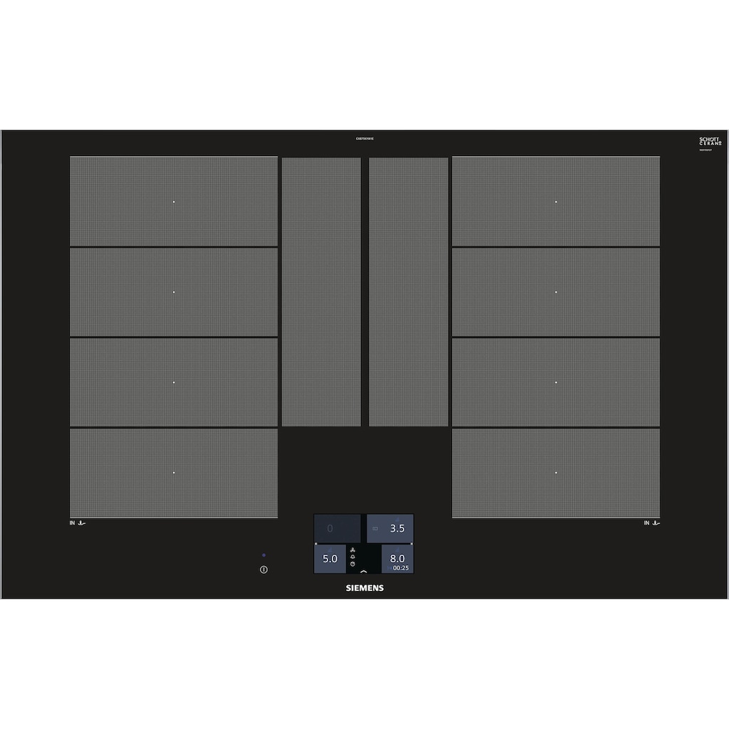 SIEMENS Flex-Induktions-Kochfeld von SCHOTT CERAN®, EX875KYW1E