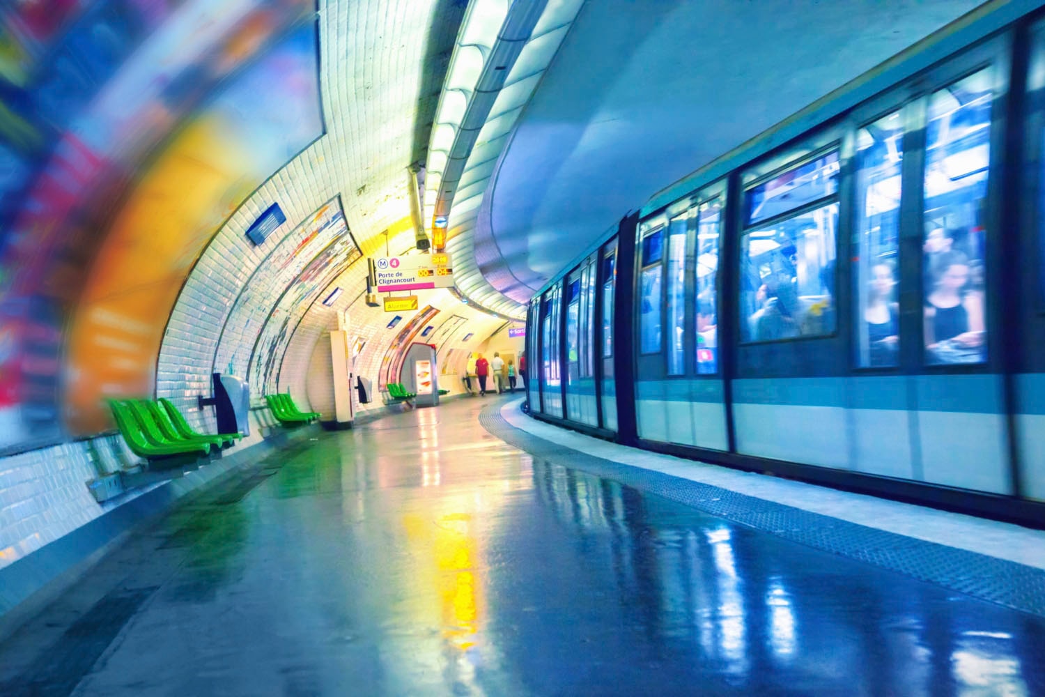 queence Acrylglasbild »Tunnel«, Kunst-Züge-Zugbilder, Fine Art-Print in Gal günstig online kaufen