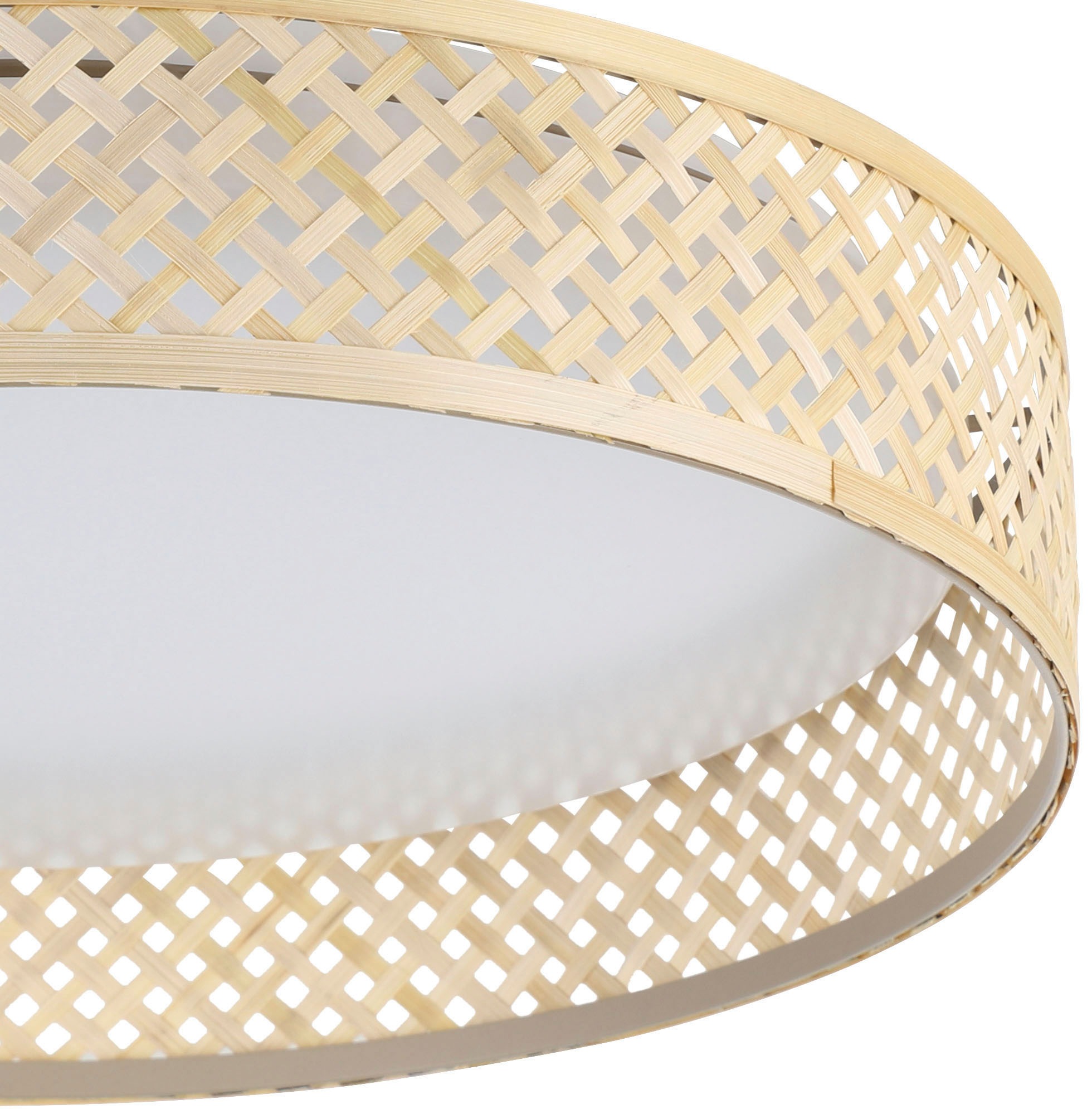 EGLO Deckenleuchte »LUPPINERIA«, Leuchtmittel LED-Modul | LED fest integriert, Deckenleuchte in weiß aus Kunststoff, Stahl - 24W - Warmweiß